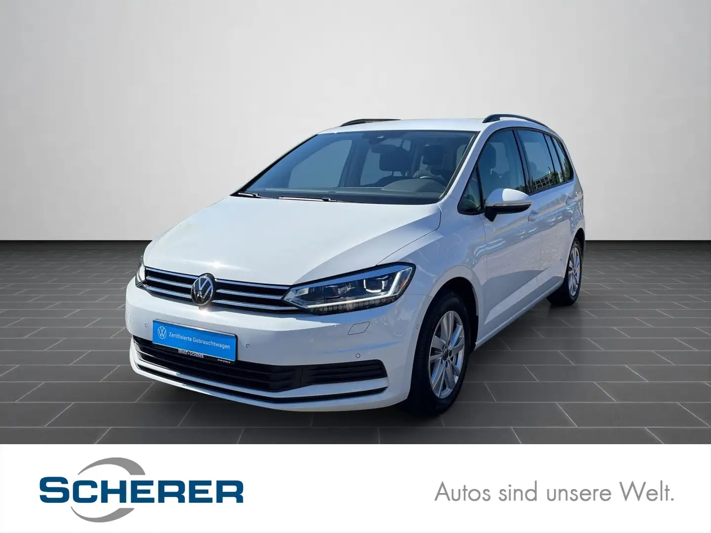Volkswagen Touran 2.0 TDI DSG Comfortline LED+ACC+Navi+Clim Blanc - 1
