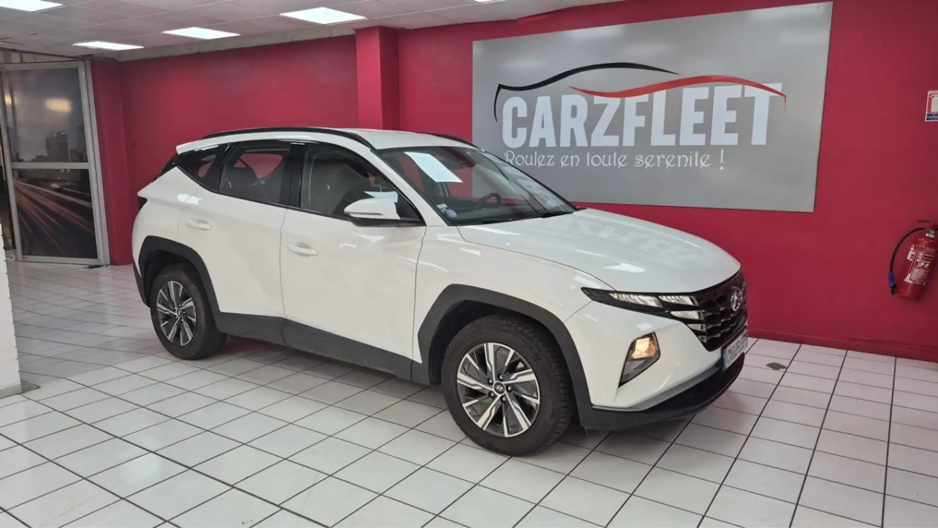 Hyundai TUCSON SUV 1.6 HYBRIDES 230ch BUSINESS / 1 ERE MAIN TVA RECUPERABLE Blanc - 1