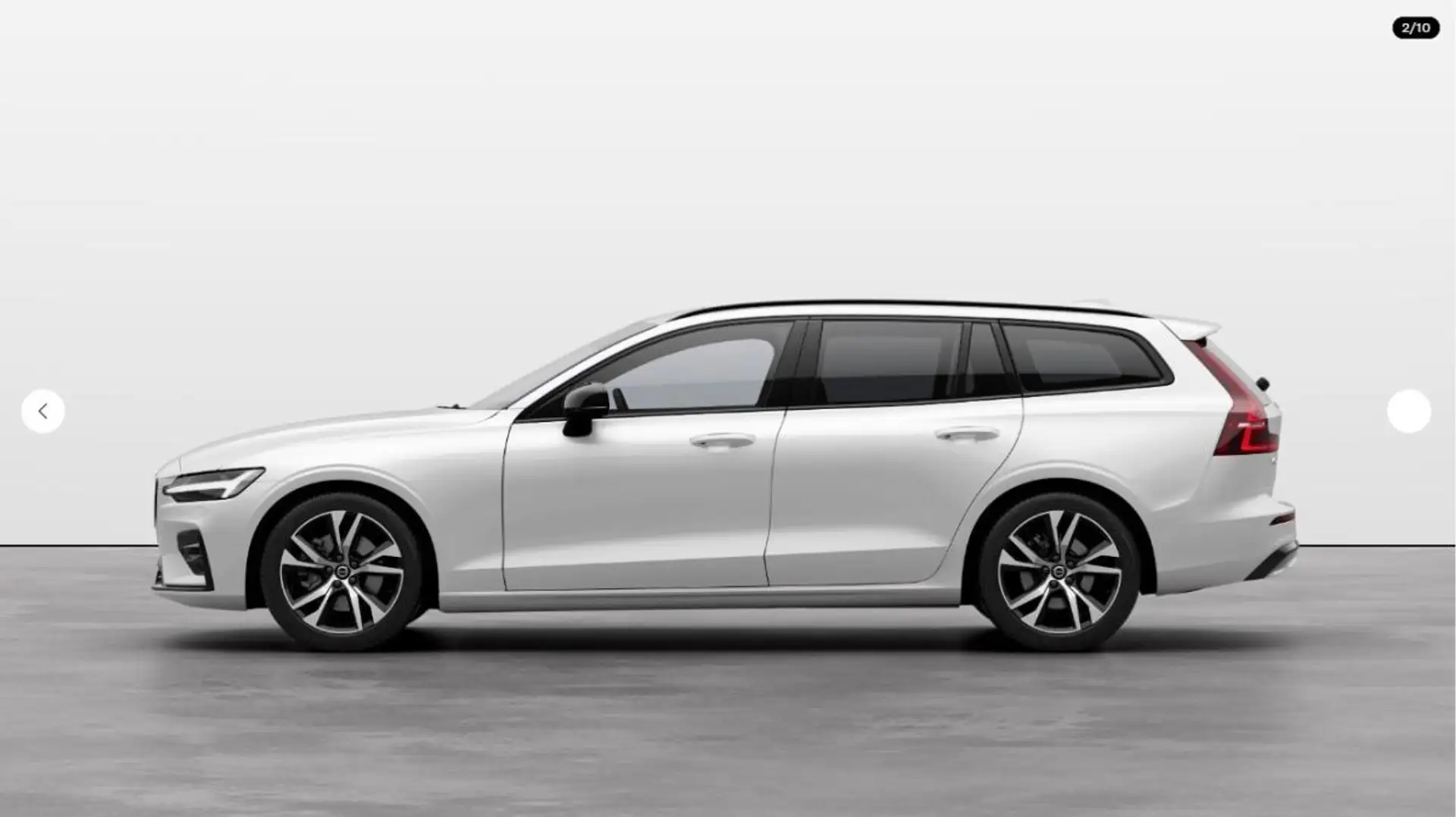Volvo V60 B4 PLUS DARK, Panoramadach, Harma-Kardon, 360 Grad Weiß - 2