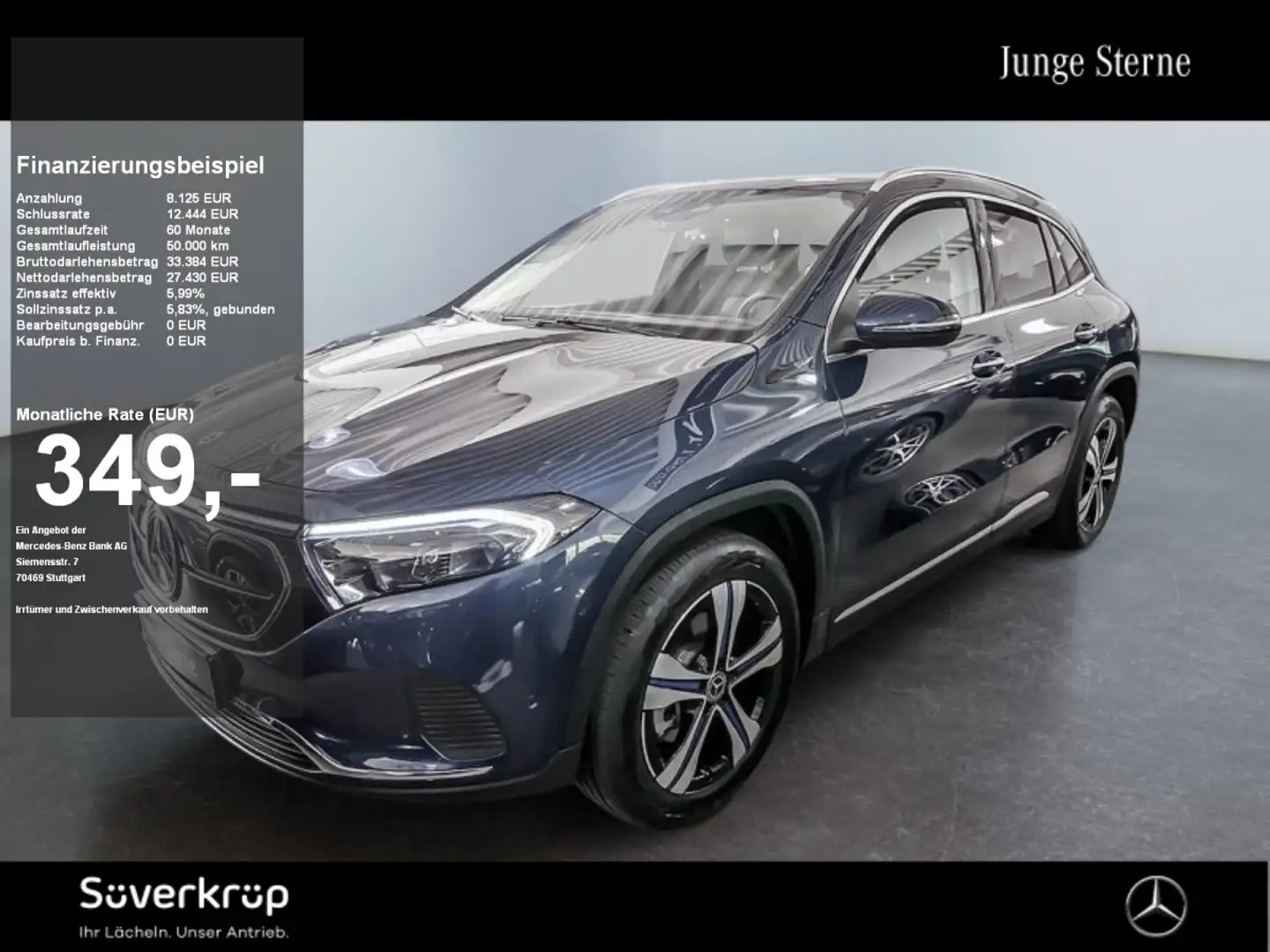 Mercedes-Benz EQA 250 +SPUR AHK KAMERA PDC SHZ Bleu - 1