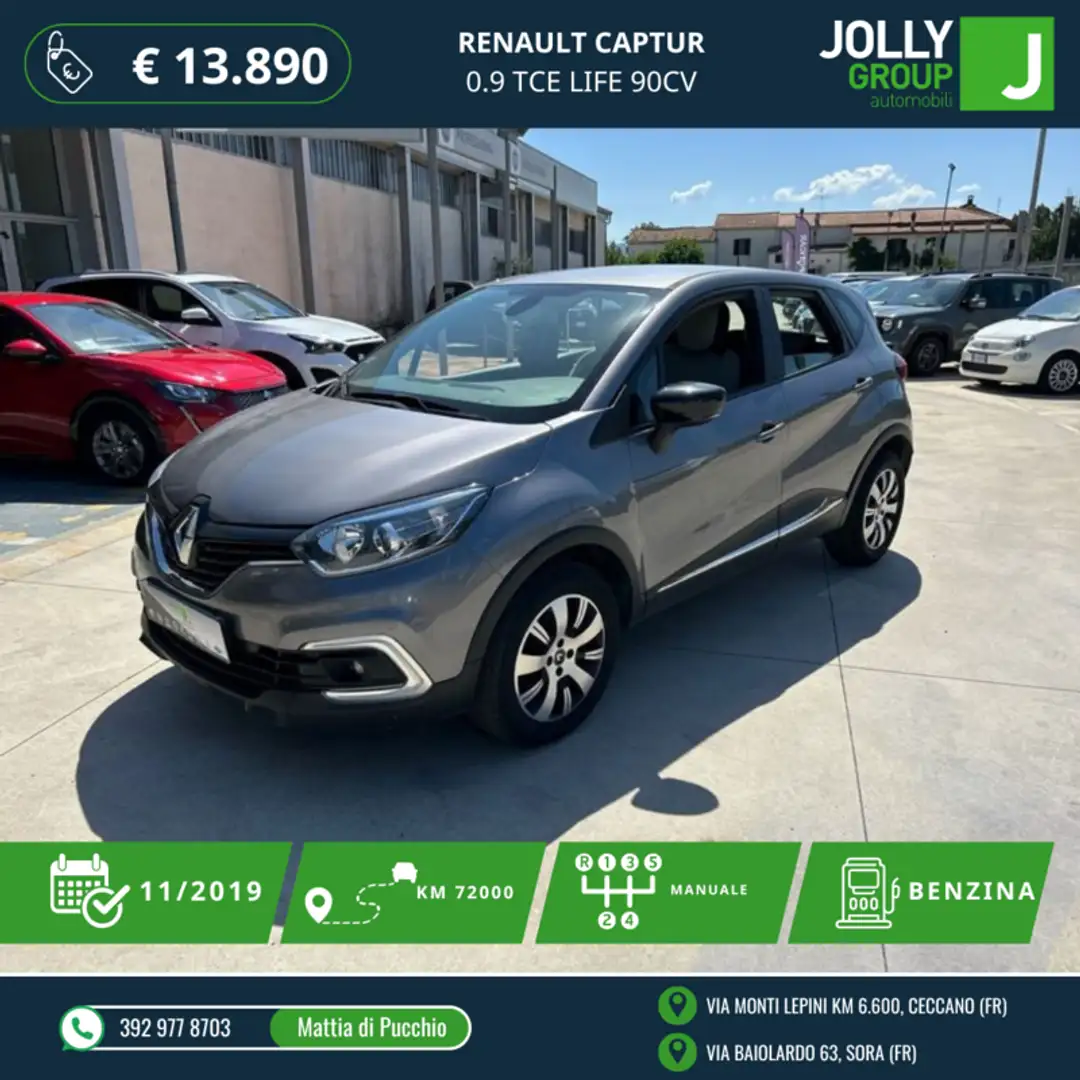 Renault Captur 0.9 tce Life 90cv Nero - 1