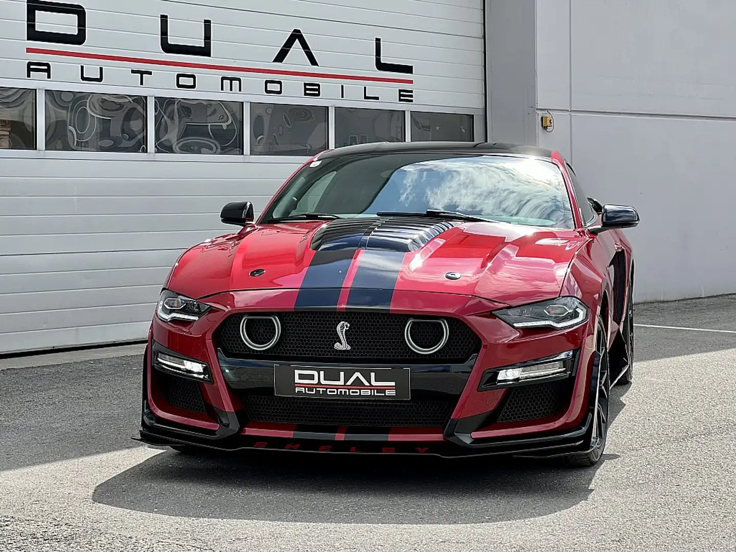 Ford Mustang 2,3 EcoBoost Aut. / SHELBY GT500 LOOK Rood - 1