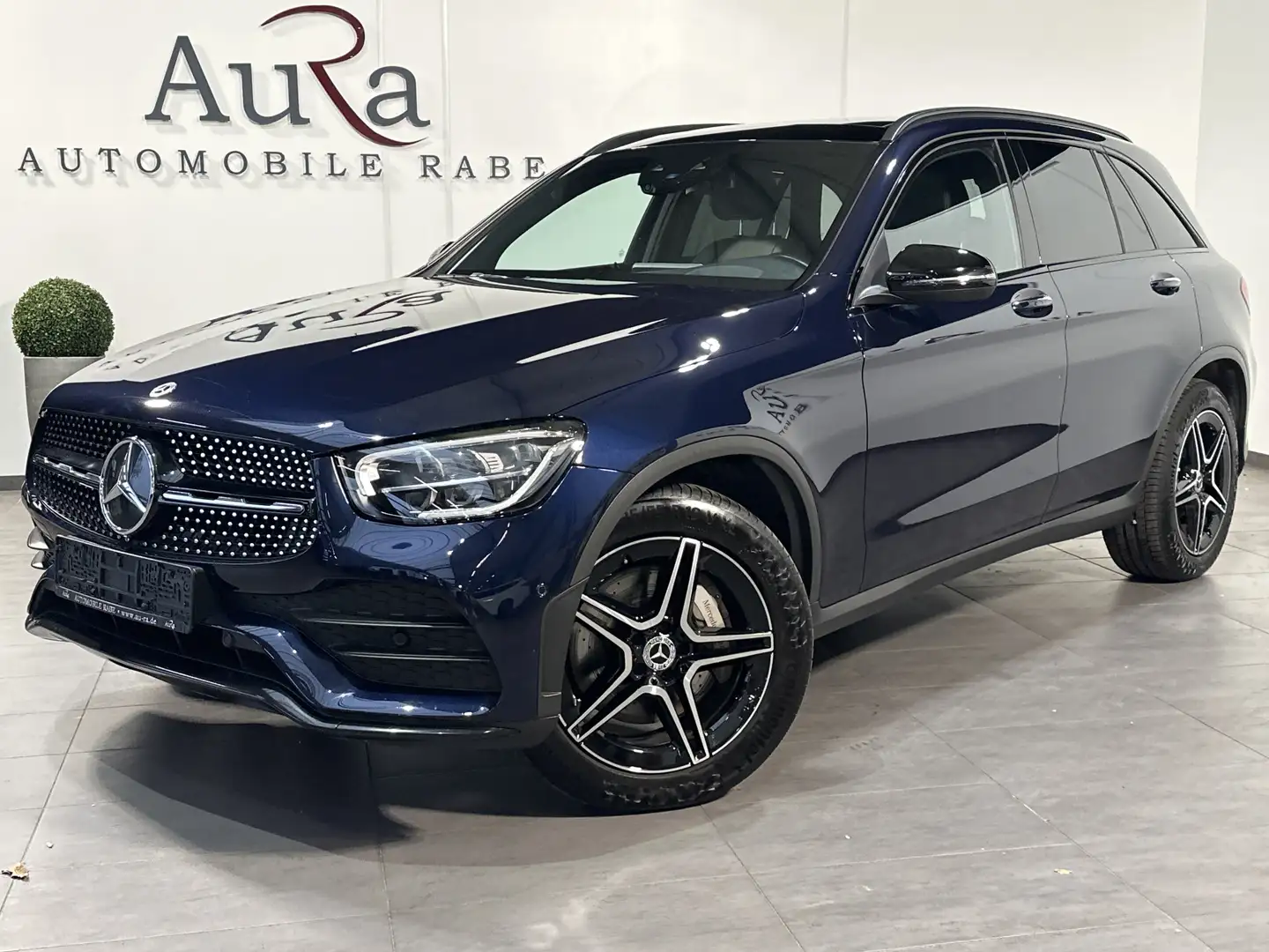 Mercedes-Benz GLC 200 4M AMG-Line NAV+LED+AHK+HUD+PANO+ACC+PP Bleu - 2