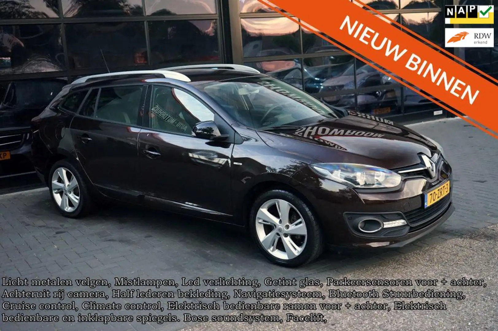 Renault Megane Estate 1.2 TCe Bose, Camera, Led, Clima, Navi,CC Brun - 1