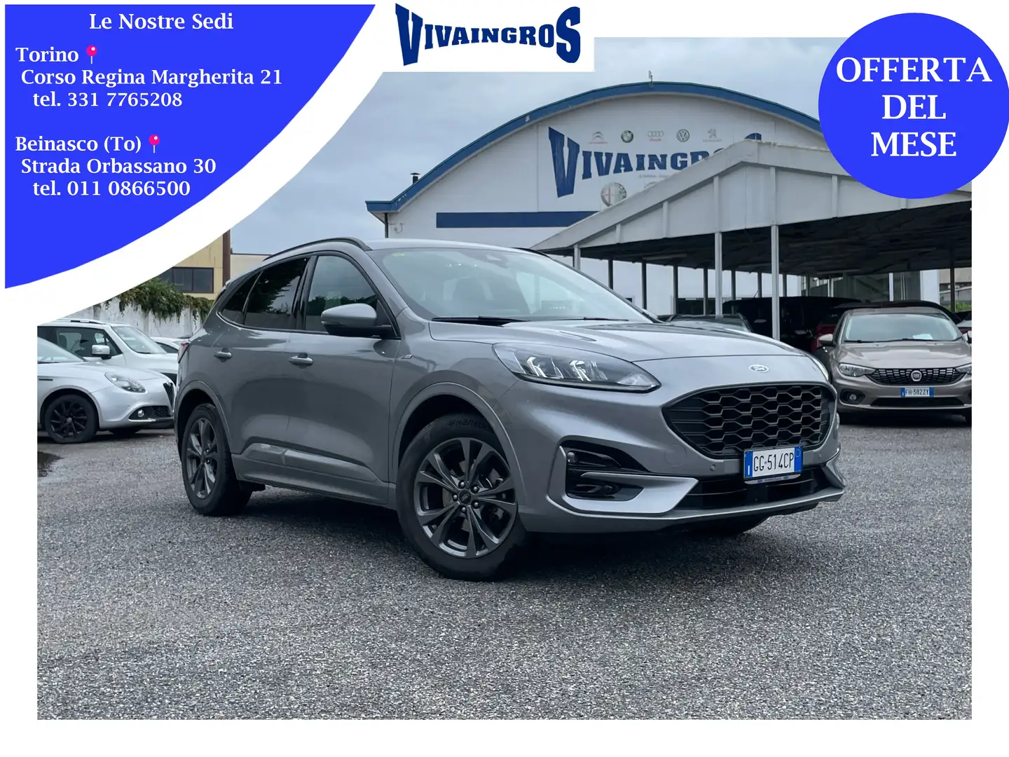 Ford Kuga 1.5 EcoBlue ST-Line 2wd 120CV Grijs - 1