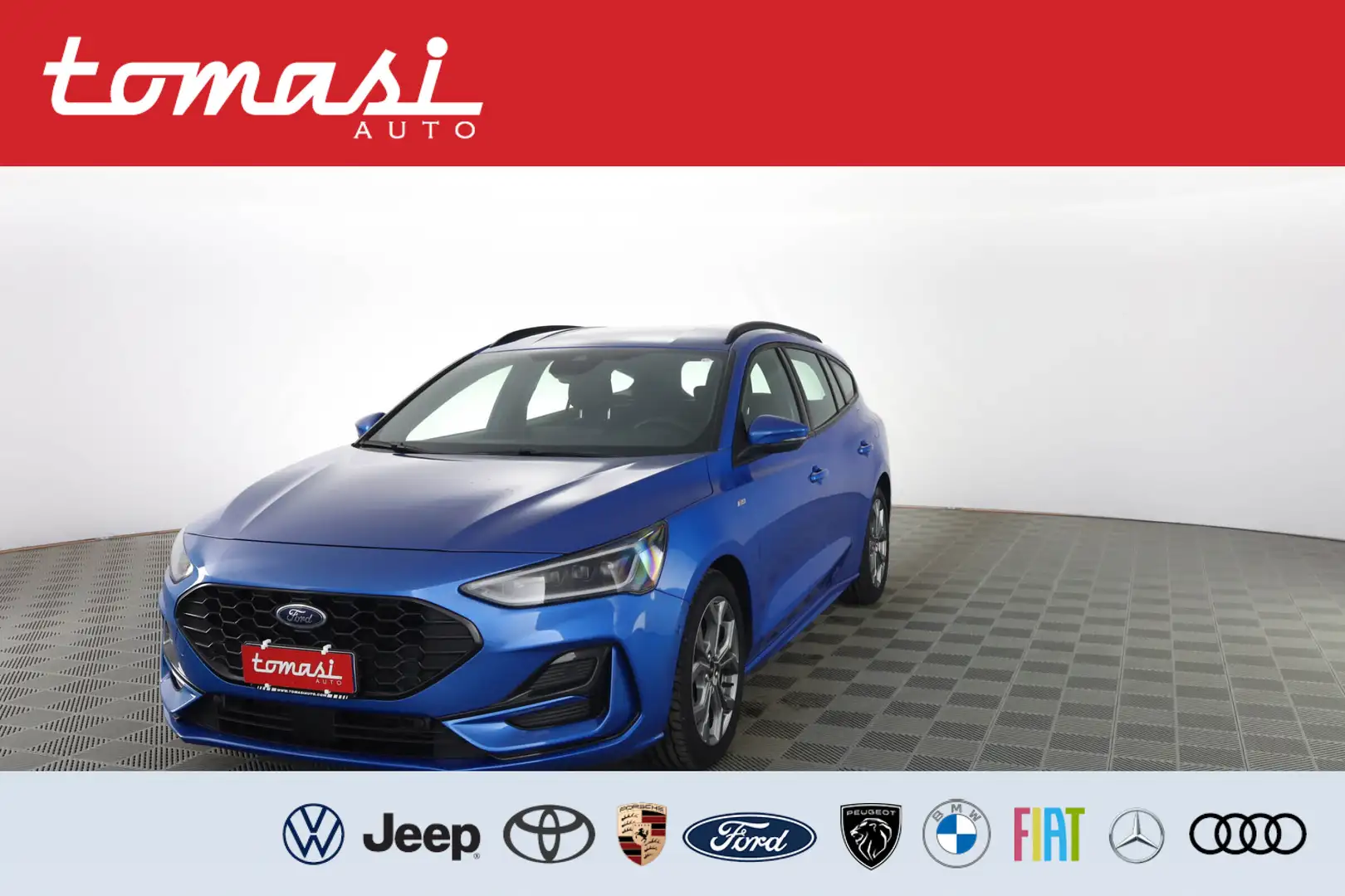 Ford Focus 1.0 EcoBoost Hybrid 125 CV SW ST-Line Blauw - 1
