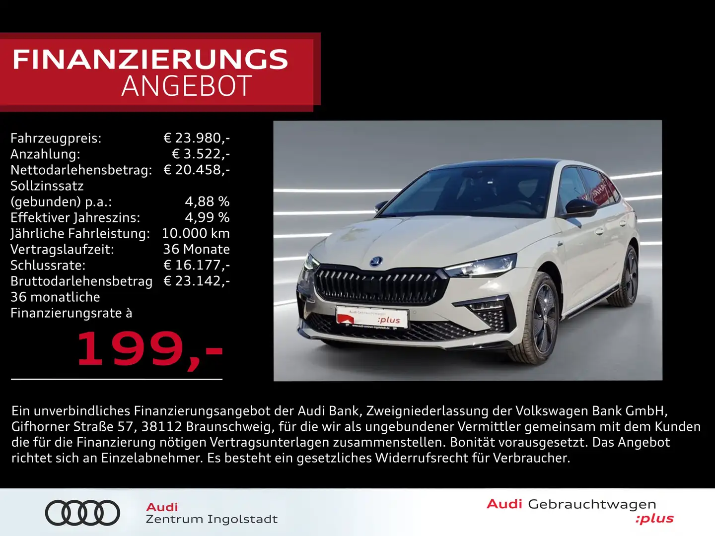 Skoda Scala 1.0 TSI DSG MATRIX Pano KAM Monte Carlo Grau - 1
