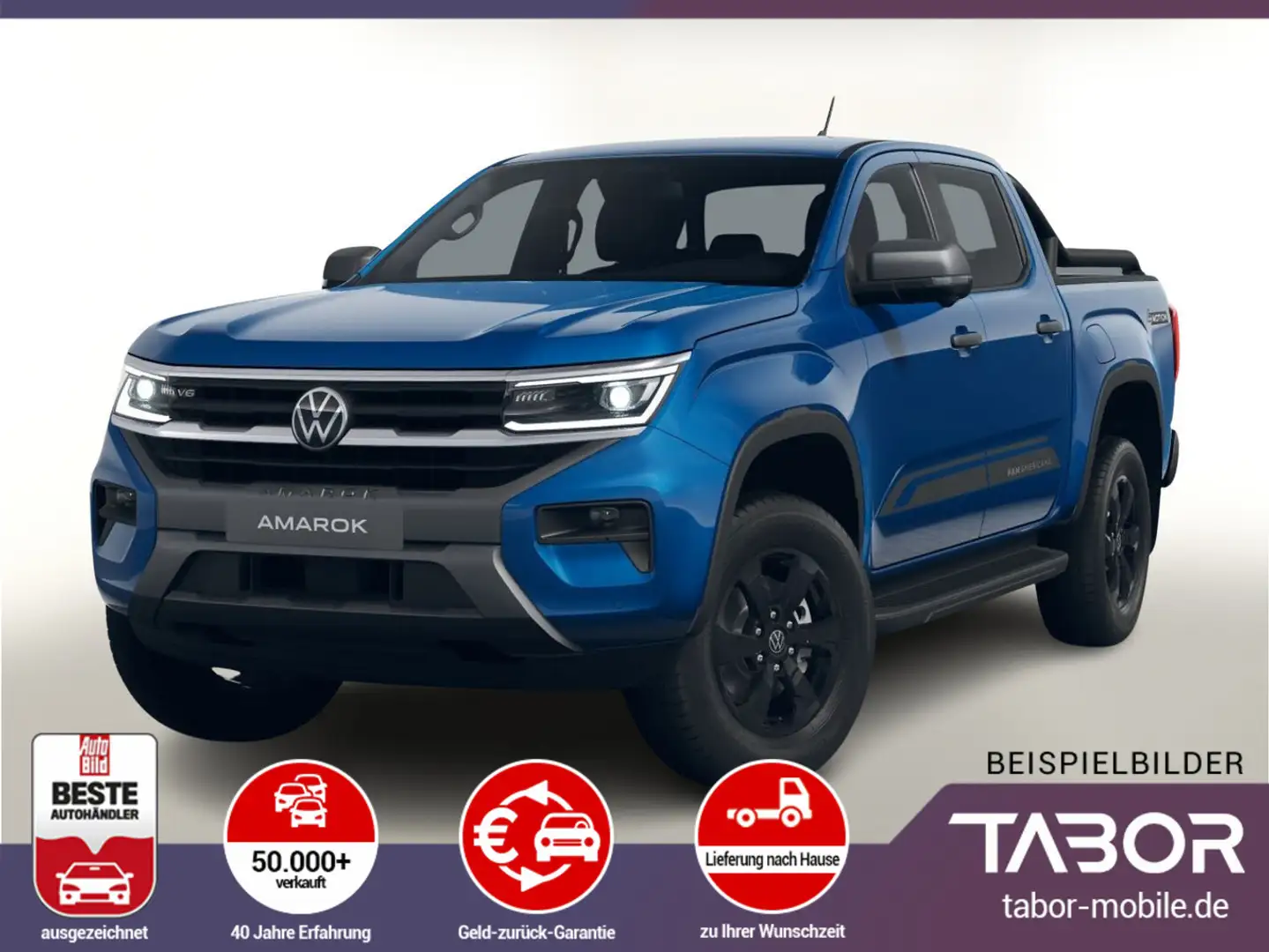 Volkswagen Amarok 3.0 TDI 241 AT 4M PanAm Matrix Nav 360° Blau - 1