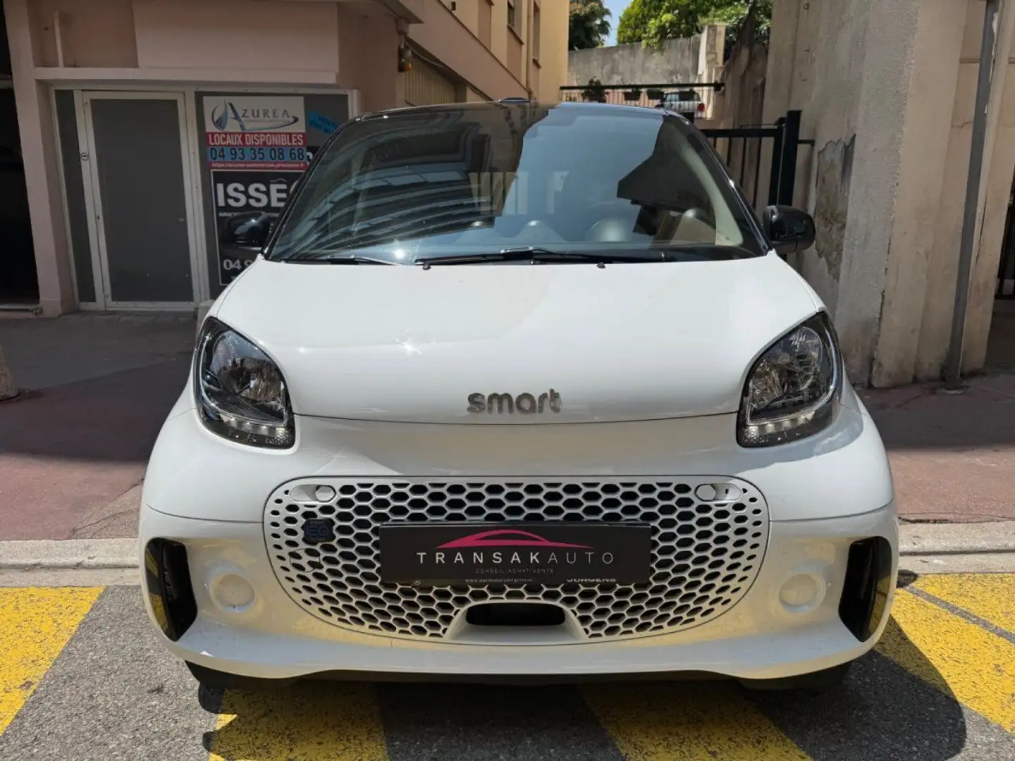 smart forTwo COUPE EQ 82 CV Bva Passion Cabriolet Blanc - 2