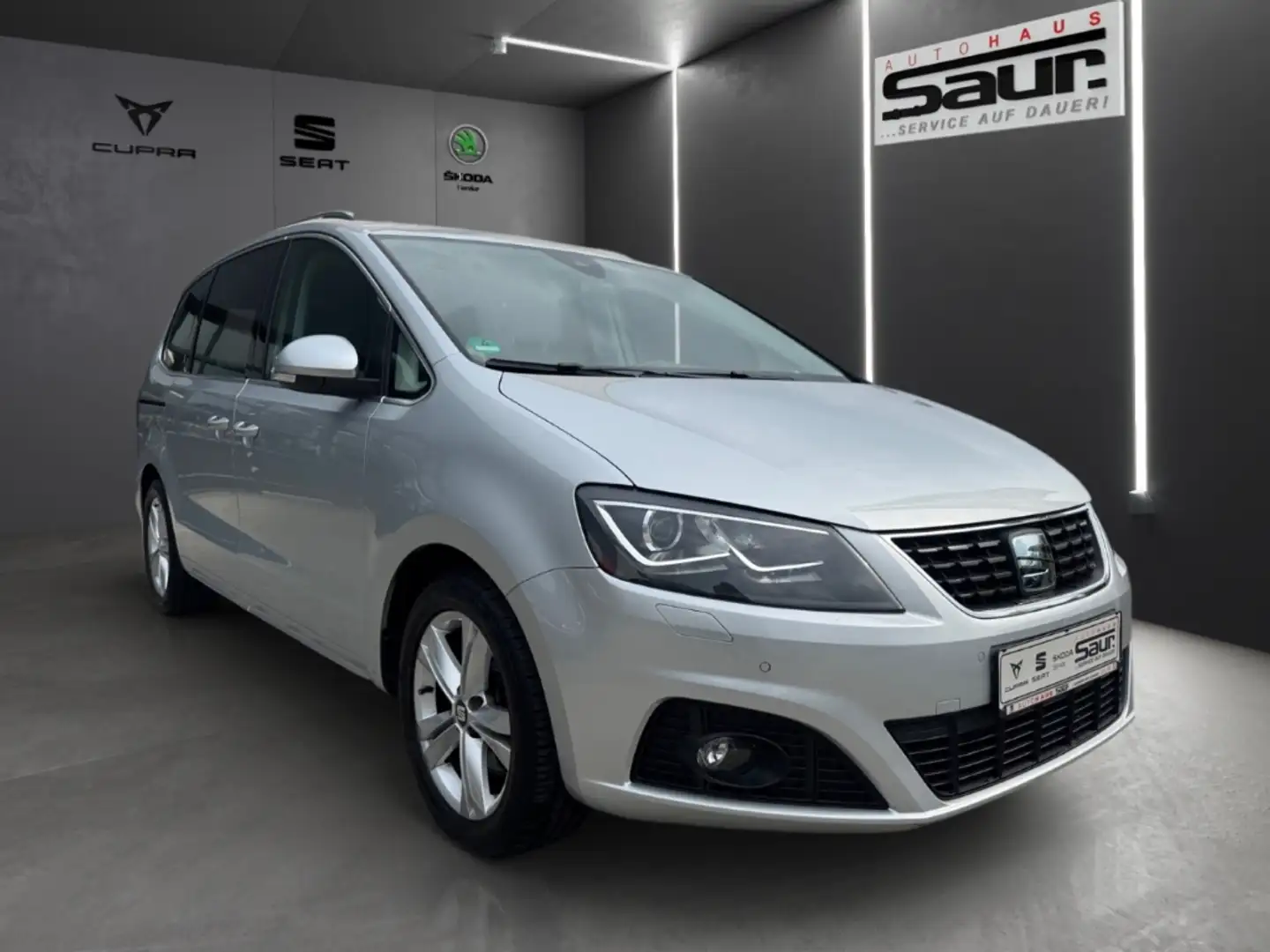 SEAT Alhambra Xcellence 1.4 TSI DSG 7-SITZER PANORAMA SHZ FULL L Silber - 2