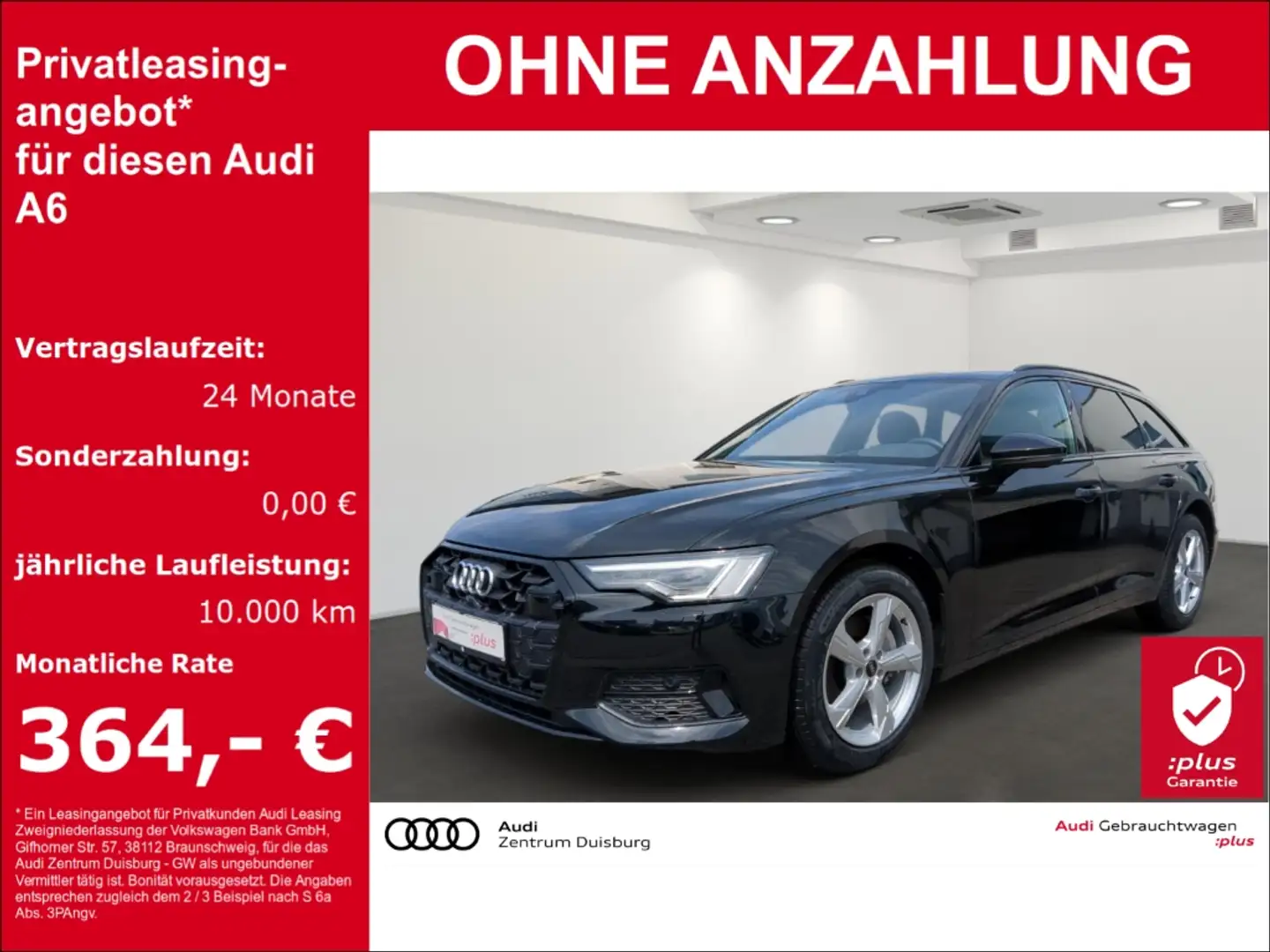 Audi A6 Avant 40 TDI advanced Zwart - 1
