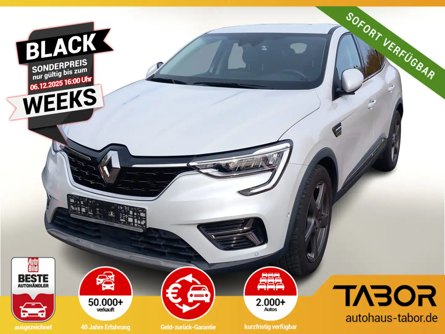Renault Arkana TCe 140 EDC Techno Nav PDC Kam SHZ LM18Z Weiß - 1