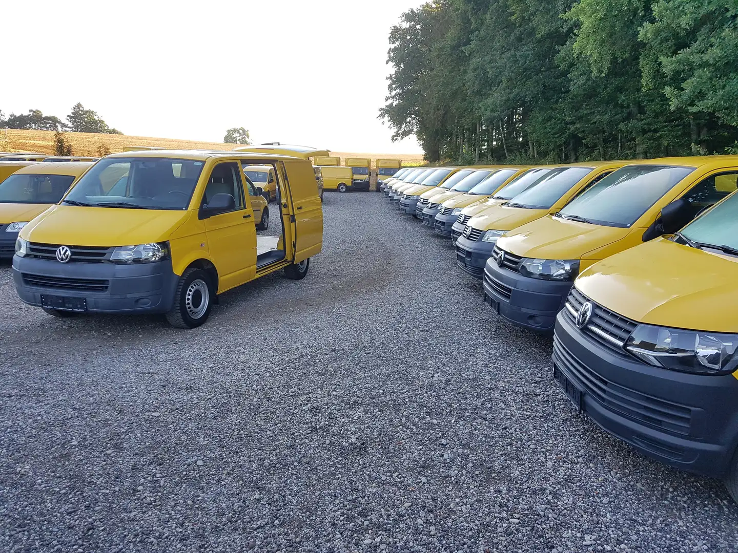 Volkswagen T5 Transporter T5 1.9 TDI*2xSchiebetüre*org.65.000KM* Gelb - 2