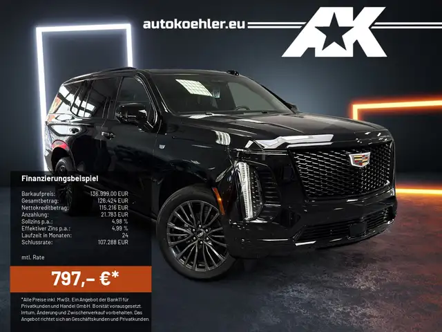 Cadillac Escalade Sport Platinum Black SUV 2026 22" AKG Voll