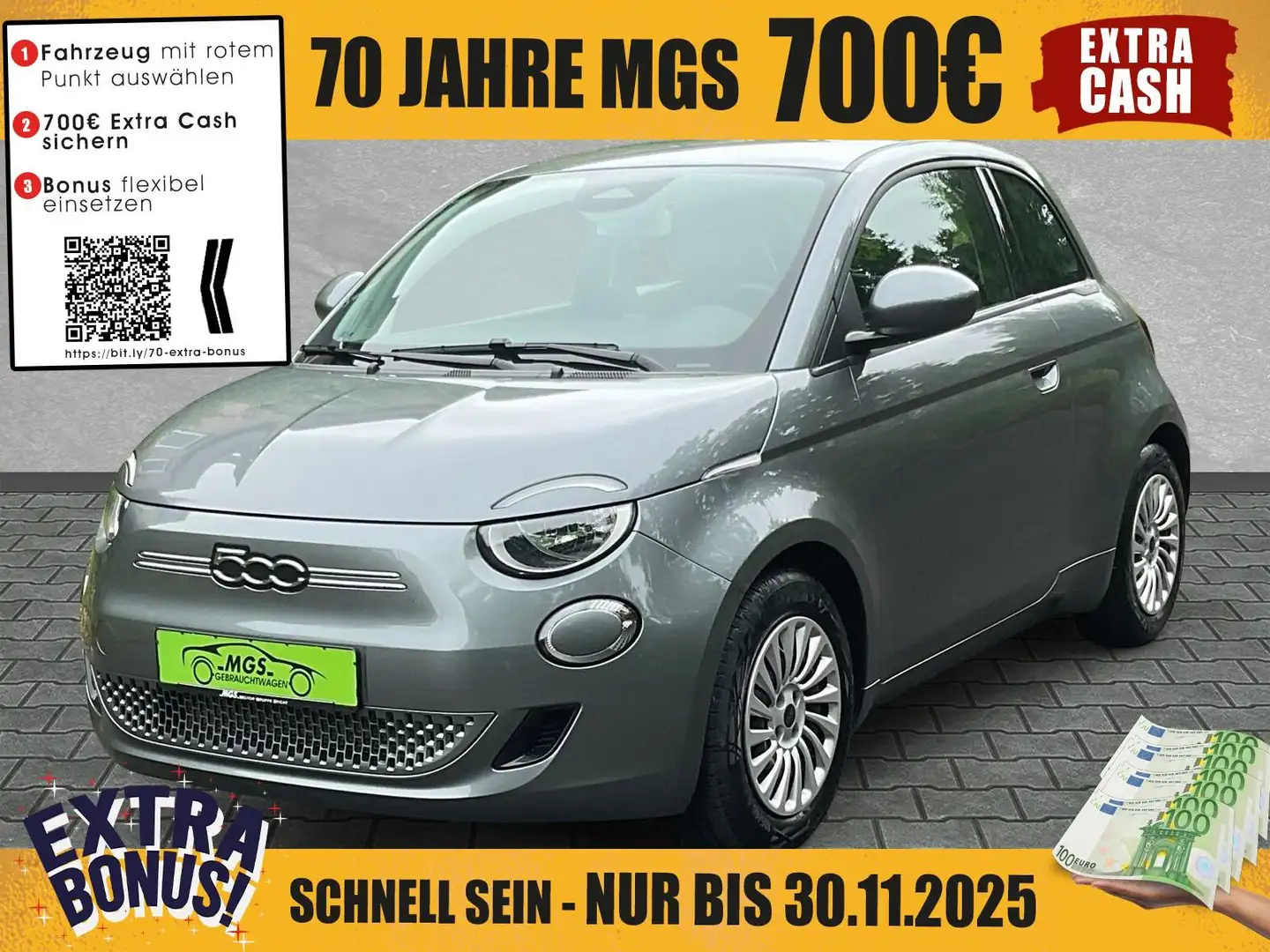 Fiat 500e Action #KLIMA Gris - 1