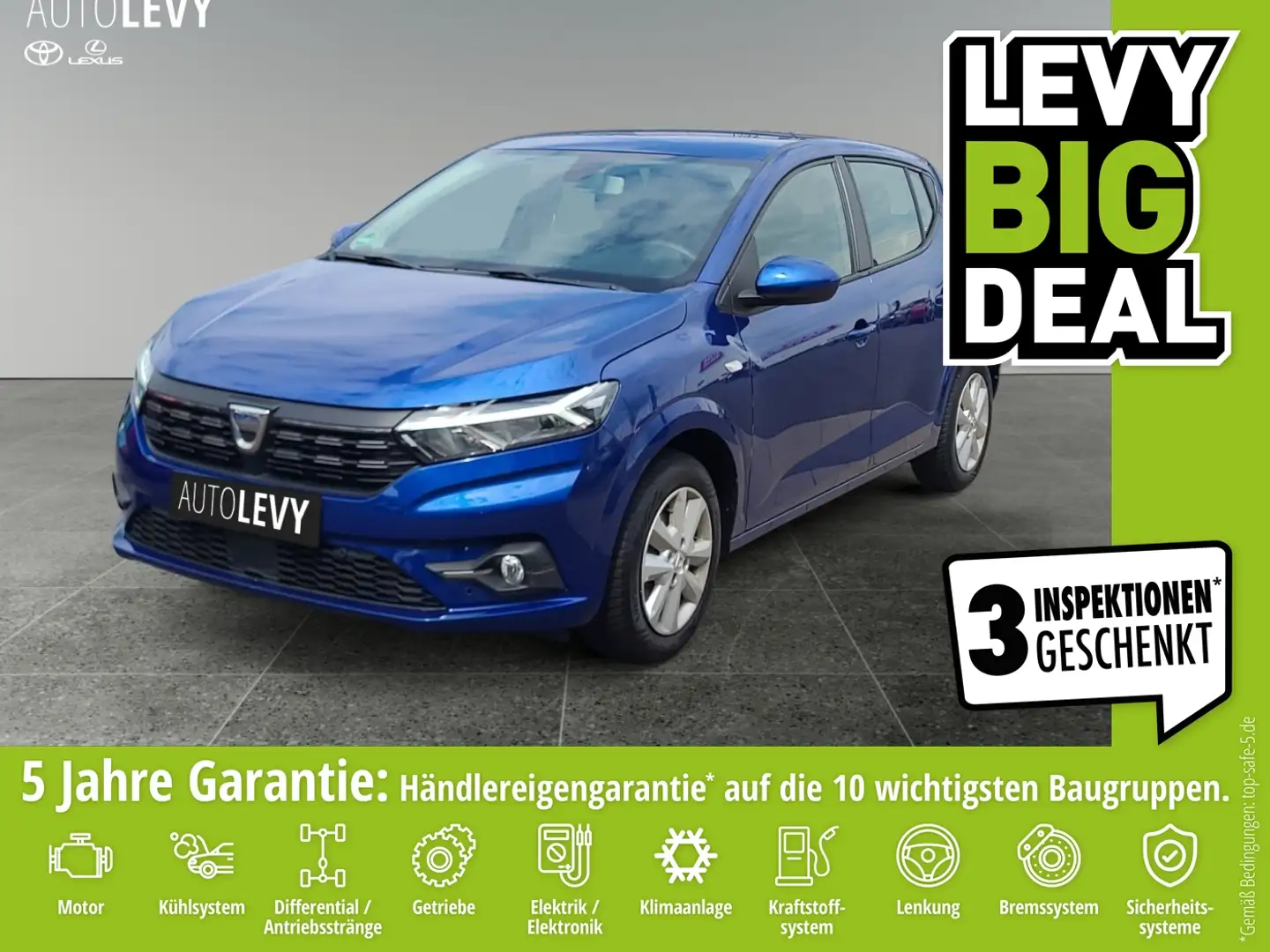 Dacia Sandero III 1.0 TCe 100 LPG *NAVI*KLIMA*RFK*LPG! Blau - 1