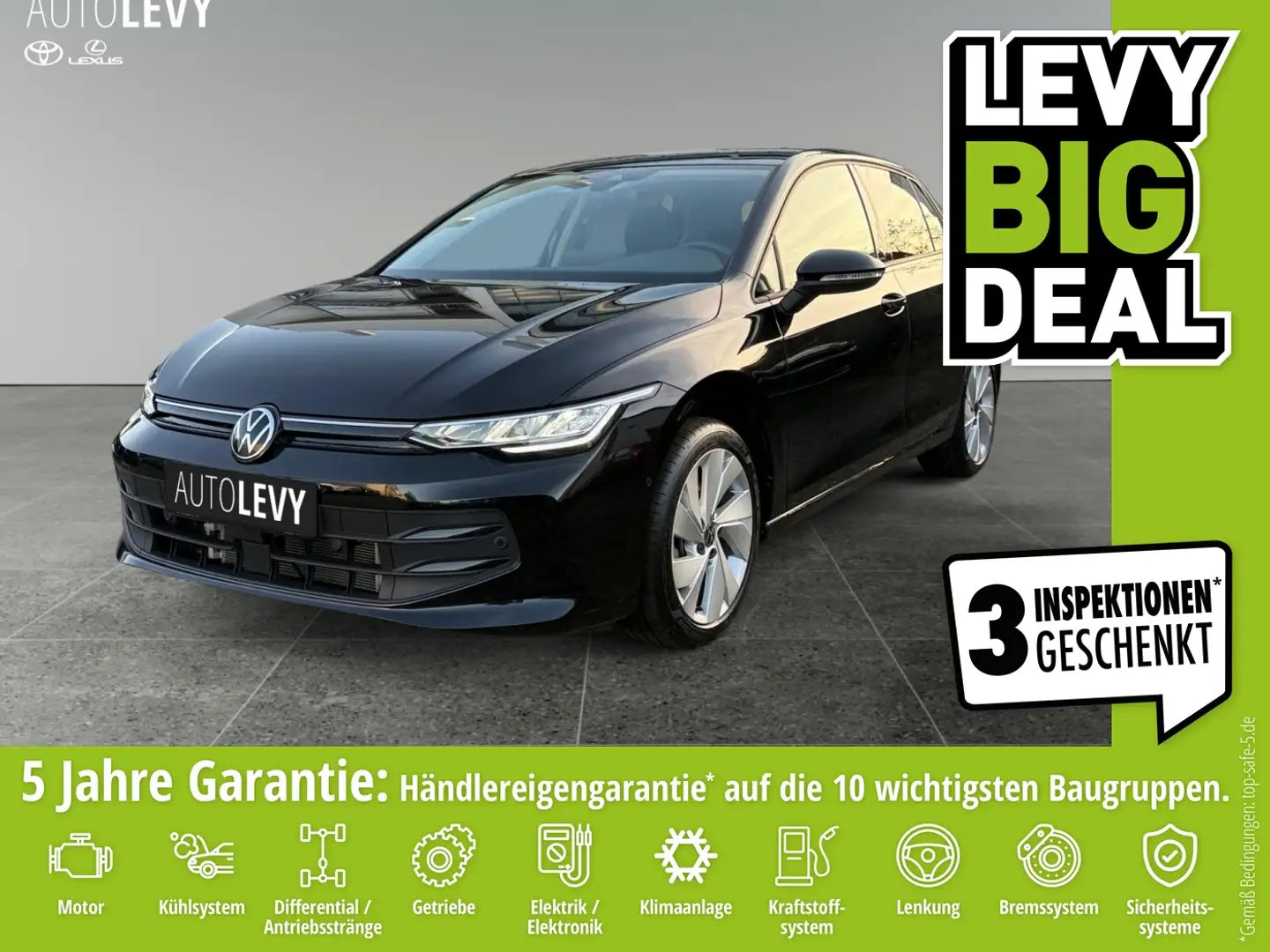Volkswagen Golf VIII 2.0 TDI ++Lenkradheizung+3-Zonen+LM++ Schwarz - 1