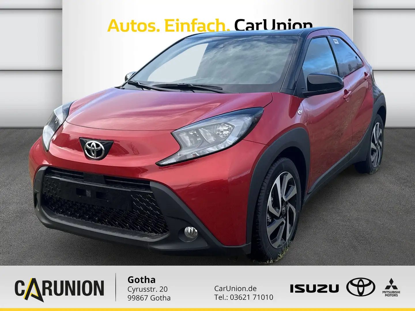 Toyota Aygo X TEAMPLAYER+SHZ+KAMERA+APPLE-CAR Rood - 1