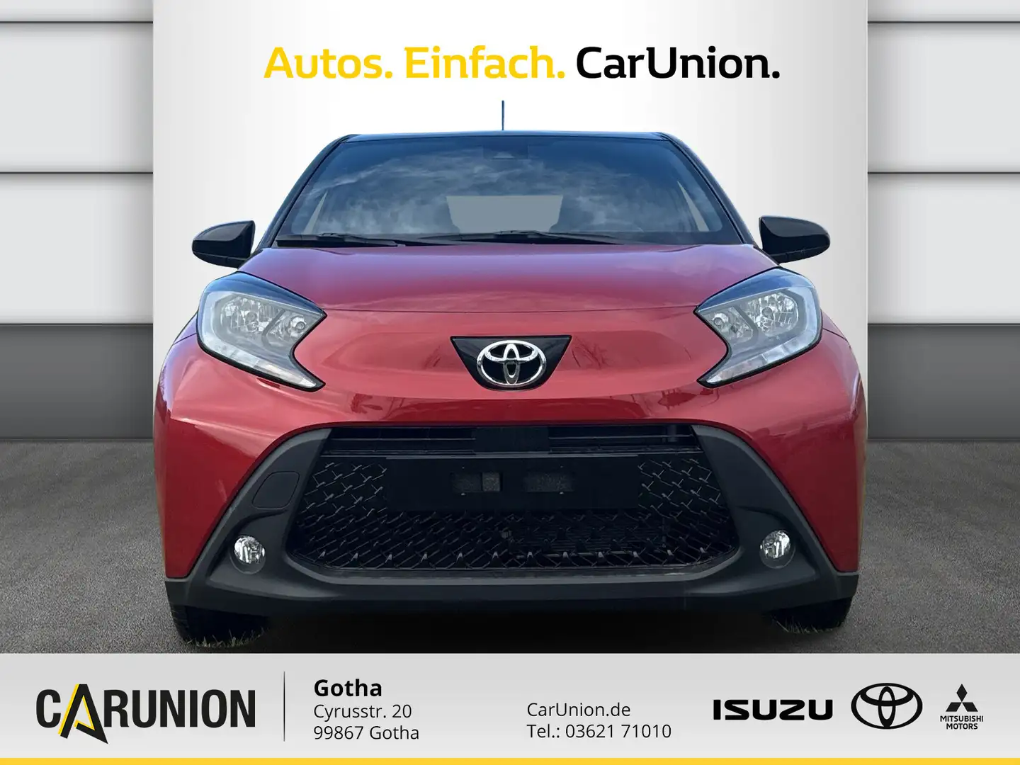 Toyota Aygo X TEAMPLAYER+SHZ+KAMERA+APPLE-CAR Rood - 2