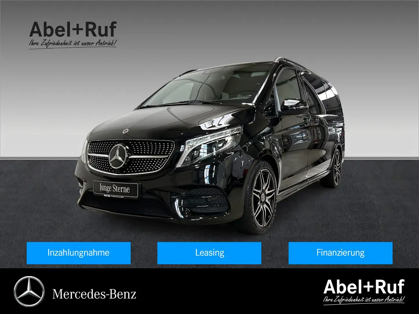 Mercedes-Benz V 300 d Lang EDITION AMG+DIST+Kame+Burm+TotW+AHK Black - 1
