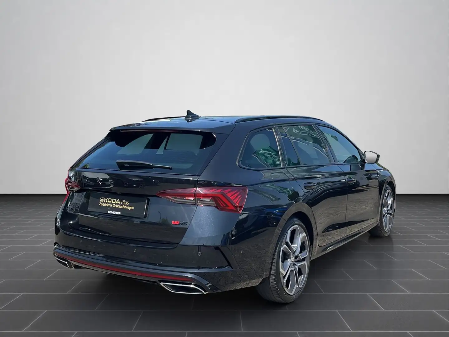 Skoda Octavia Combi 2.0 TDI RS Plus Navi, DCC, RFK, Su Schwarz - 2