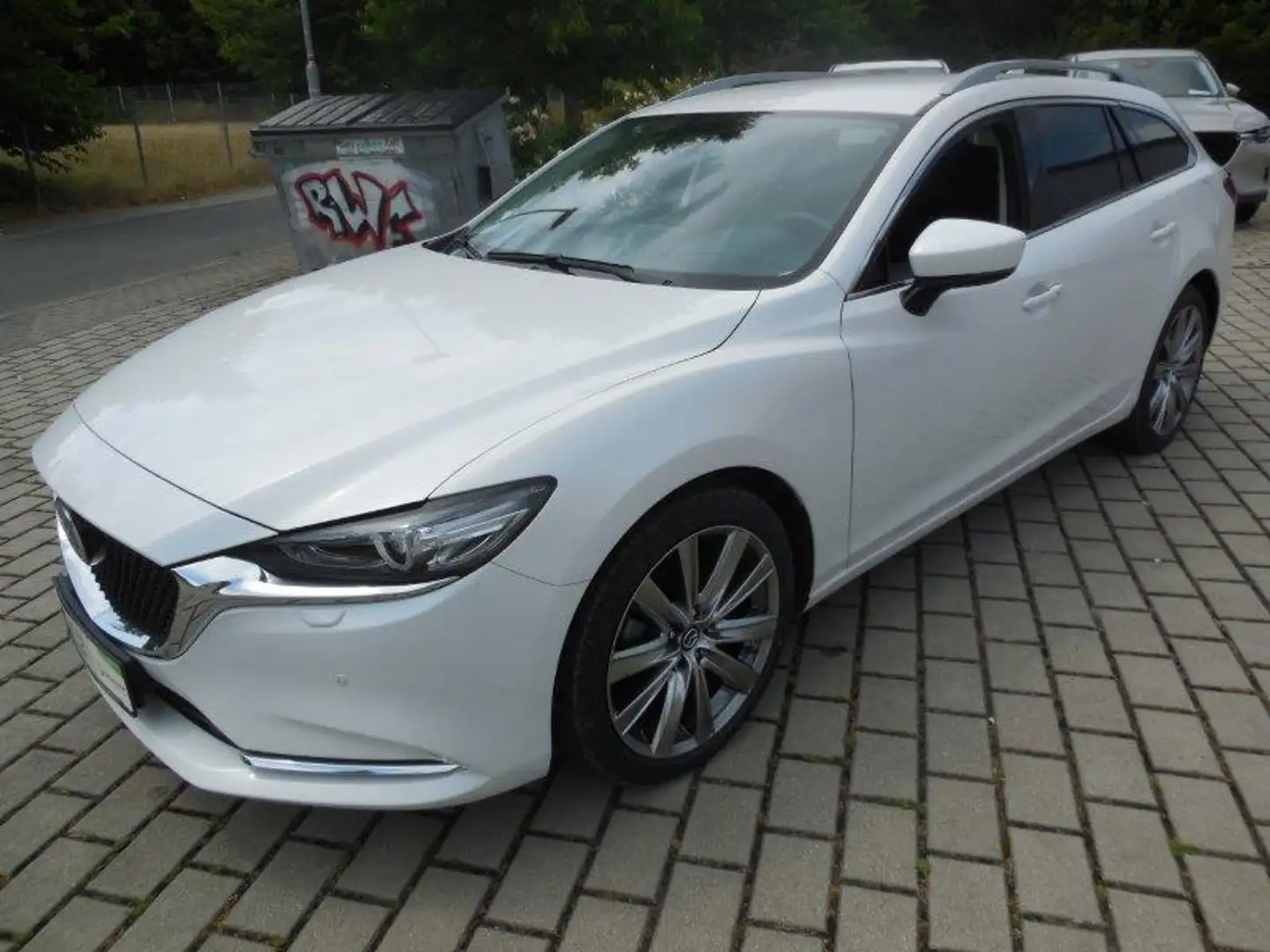 Mazda 6 Kombi 2.5 SKYACTIV-G 194PS Exclusive-Line...MRCC, Blanc - 2