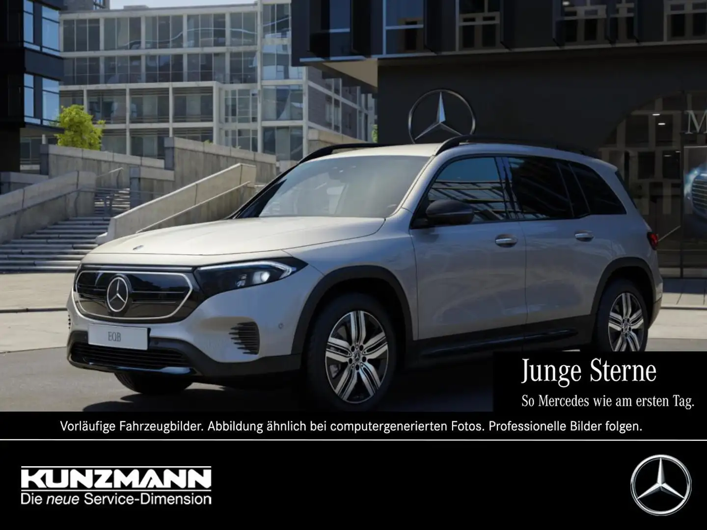 Mercedes-Benz EQB 300 4M Progressive Night Distronic 360° Silber - 1