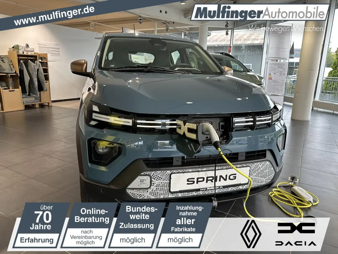 Dacia Spring Extreme ELECTRIC 65 Navi Klima Einparkhilfe Albastru - 1