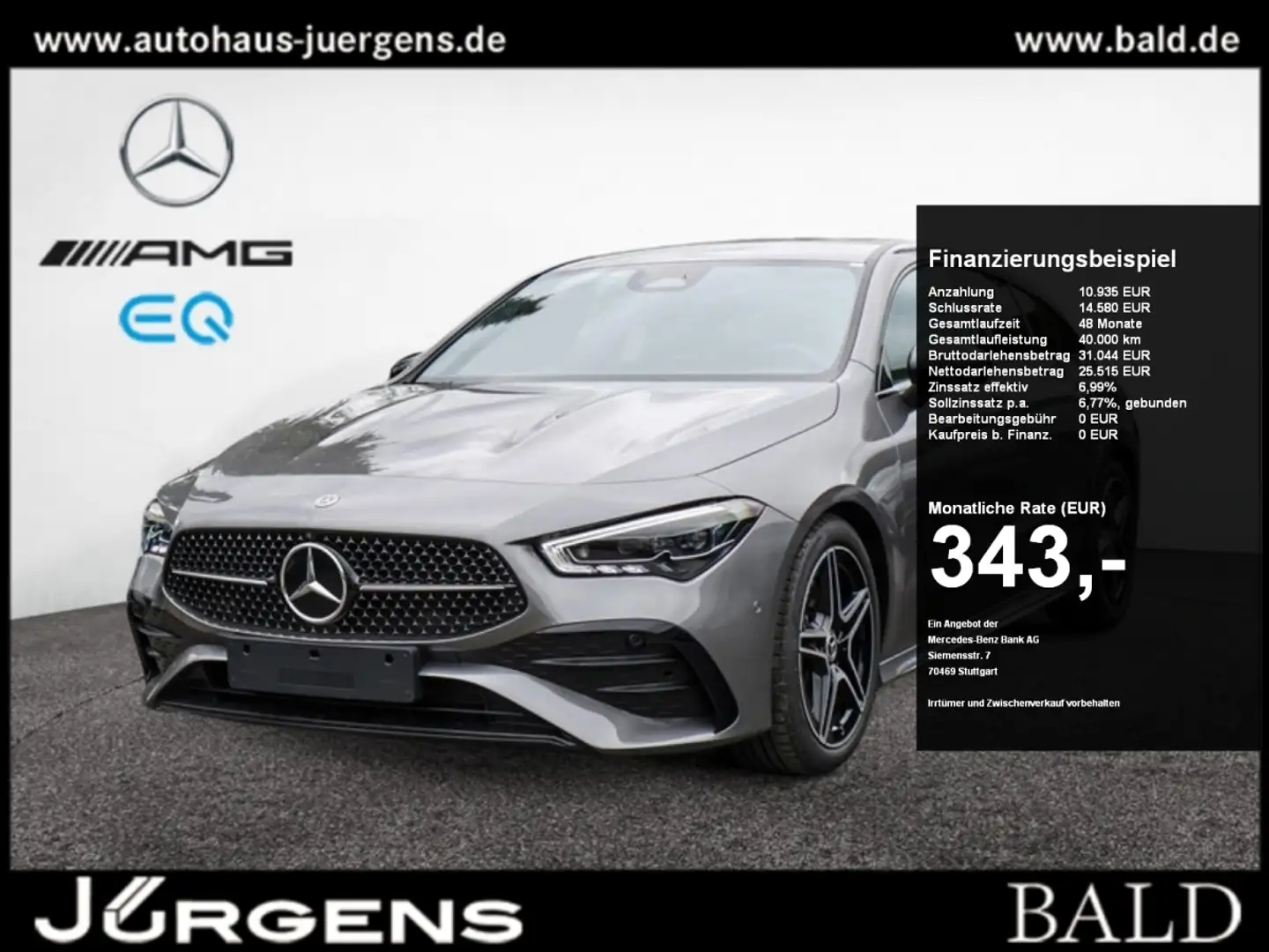 Mercedes-Benz CLA 220 d SB AMG-Sport/ILS/360/Night/Stdhz/18' Grau - 1