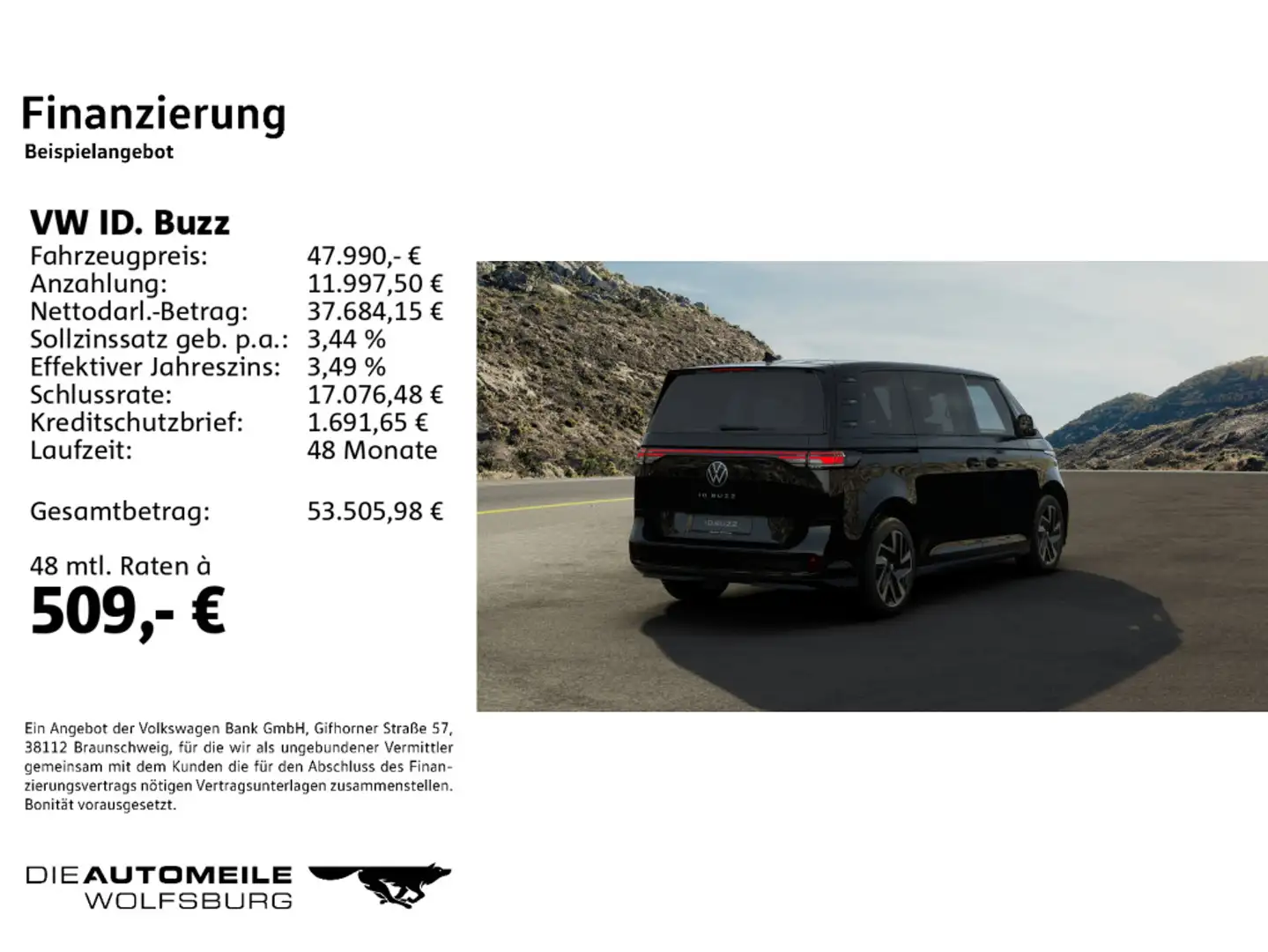 Volkswagen ID. Buzz Pro Pro Matrix/ACC Schwarz - 2