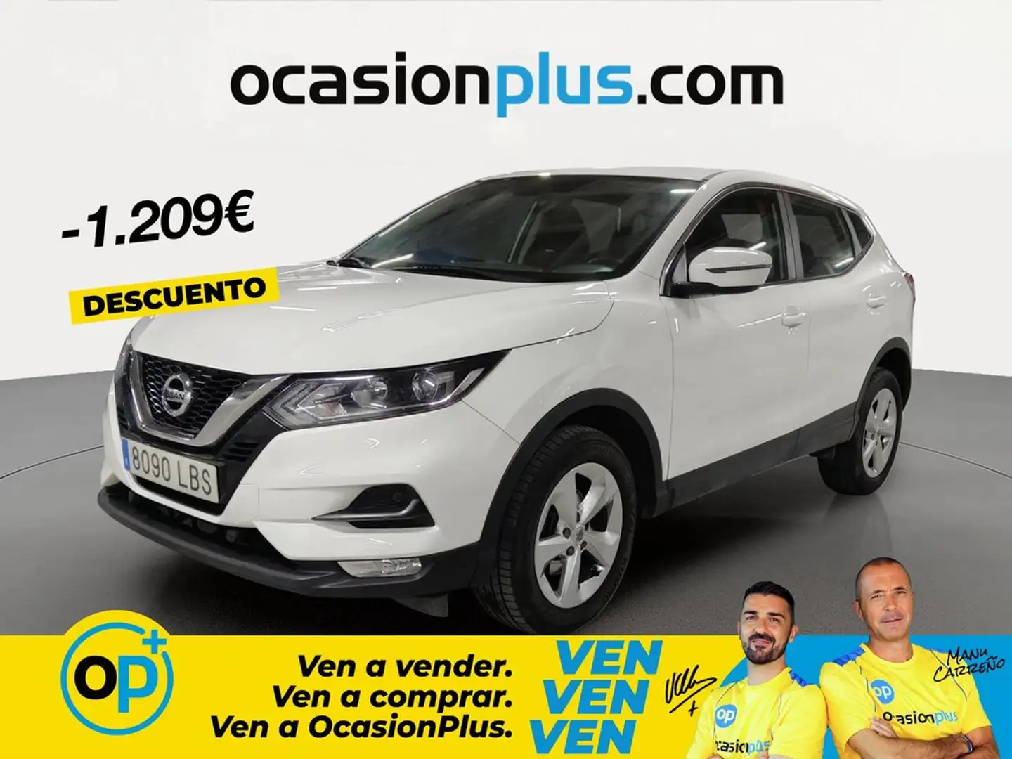 Nissan Qashqai 1.5dCi Acenta 4x2 85kW Blanco - 1