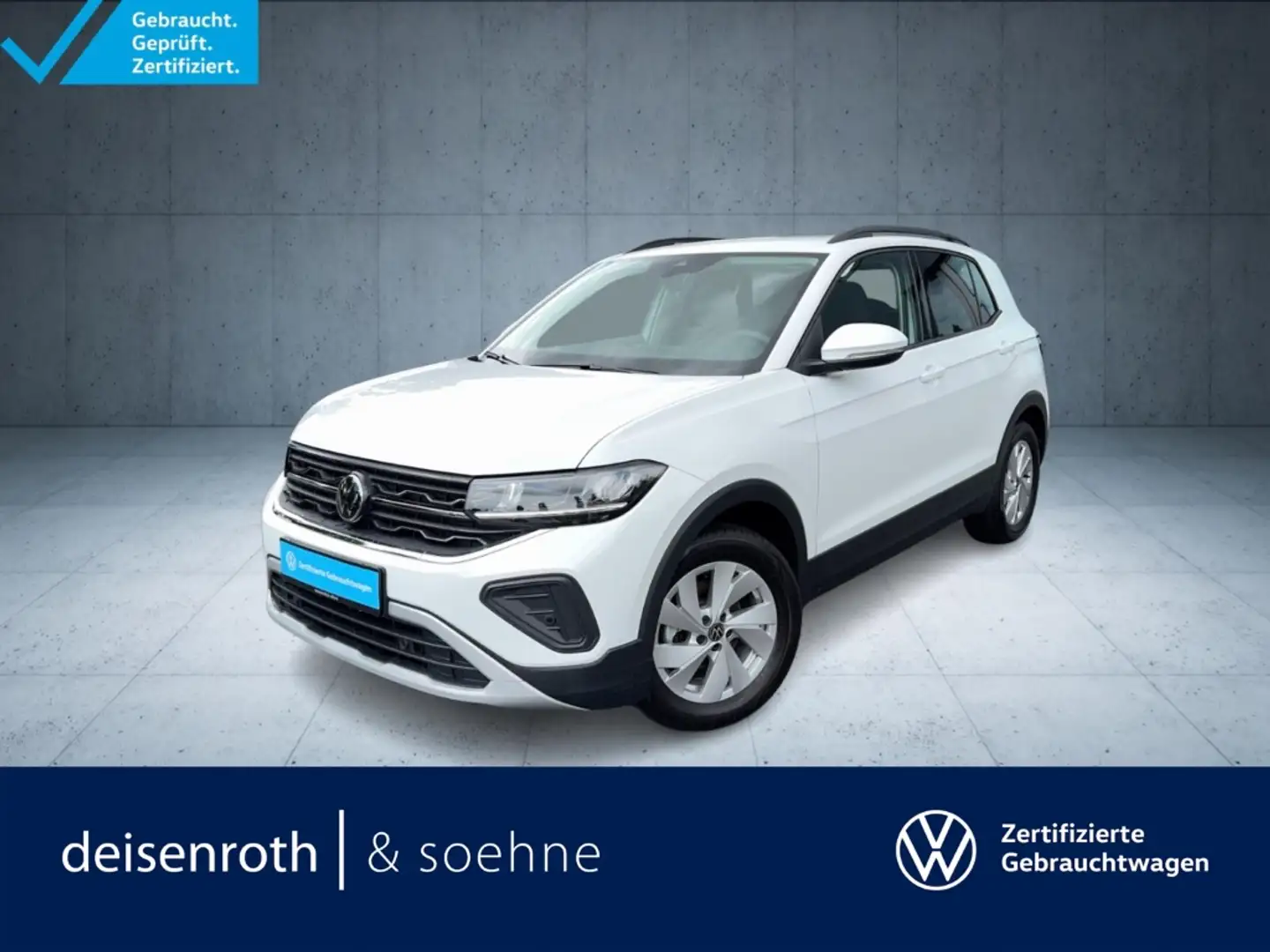Volkswagen T-Cross Life 1.0 TSI Nav/AppCon/ACC/LED/SHZ/Clima/Assist Bianco - 1