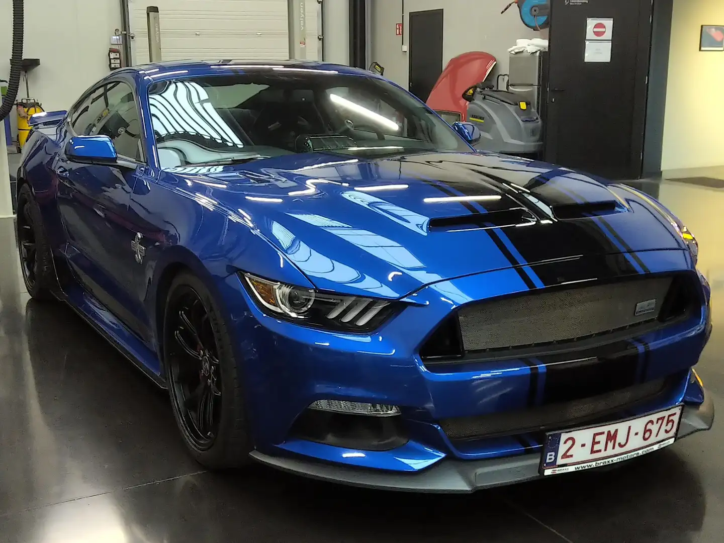 Shelby Mustang Super Snake 50th Anniversary Azul - 1