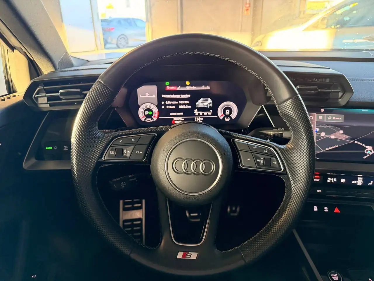 Audi A3 Sportback 1.5 tfsi mhev S line edition 150cv s-tronic Identity Black, миниатюра 12