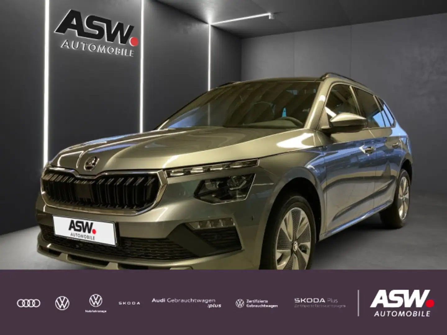 Skoda Kamiq Selection 1,5TSI 150PS DSG PANO Navi ACC Grijs - 1