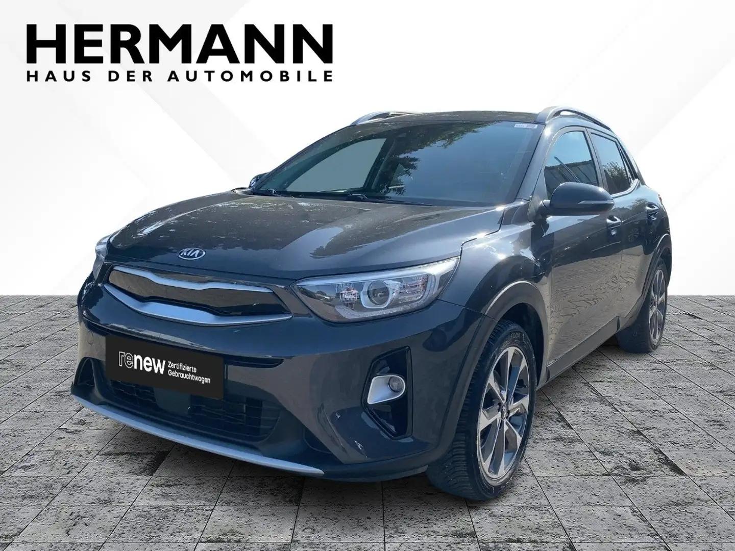 Kia Stonic 1.0 T-GDI Spirit *AHK*Navi*Kamera* Grijs - 1