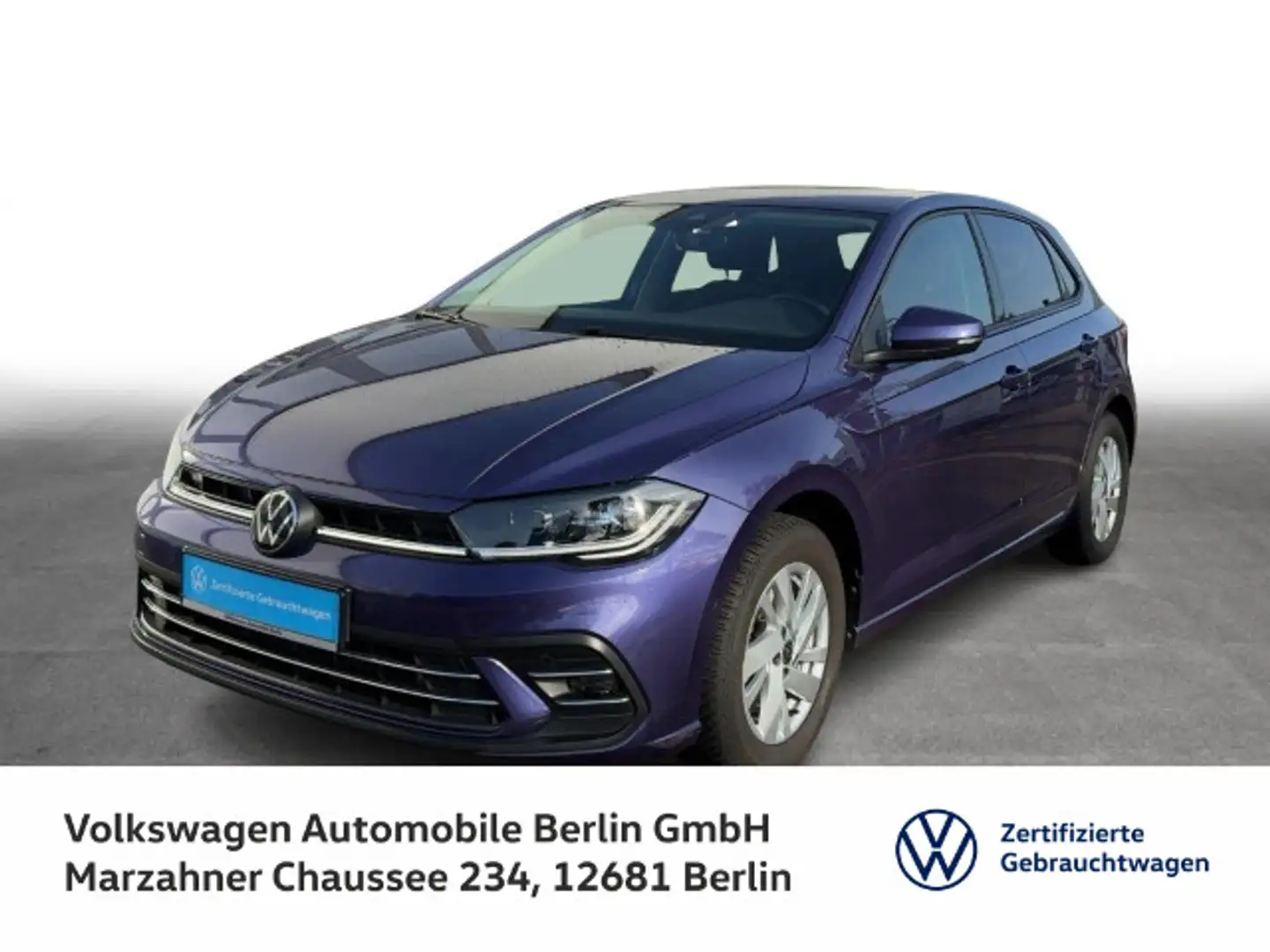 Volkswagen Polo 1.0 TSI DSG Style Navi LED-Matrix ACC SHZ Violett - 1