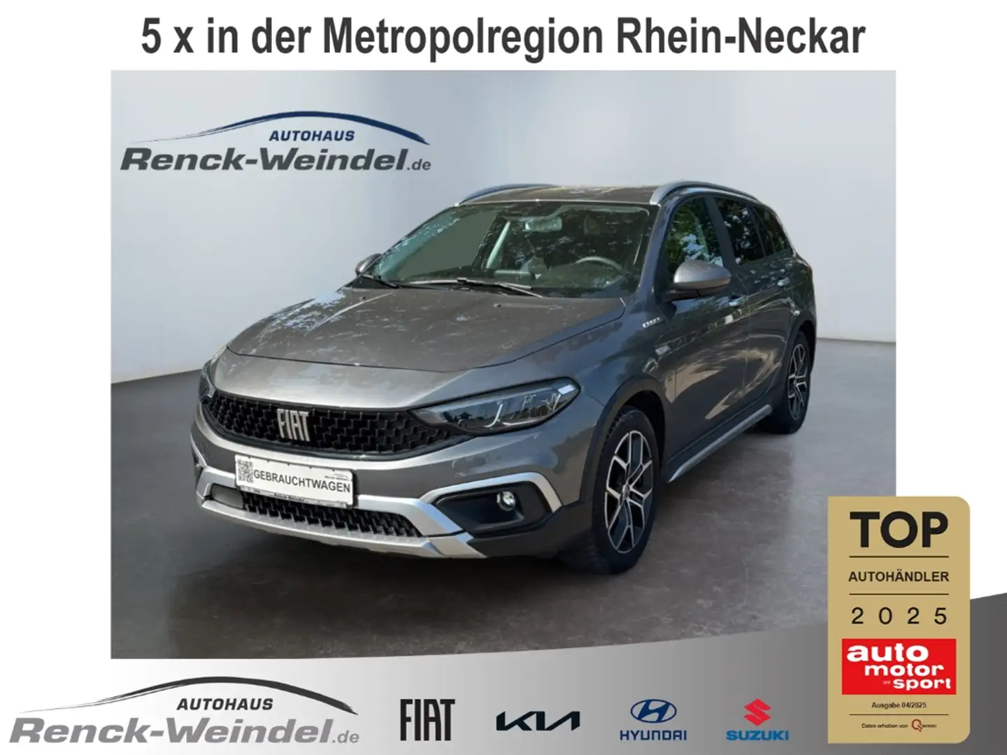 Fiat Tipo Cross 1.5 GSE LED Apple CarPlay Android Auto Klima Gris - 1