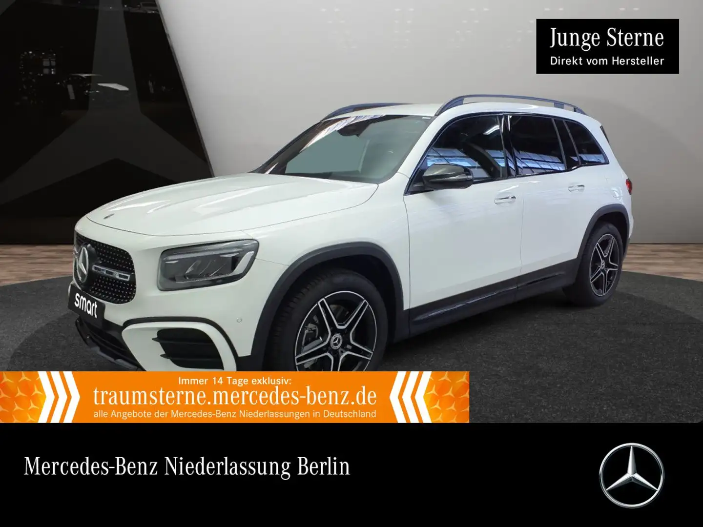 Mercedes-Benz GLB 220 d 4M AMG+NIGHT+LED+KAMERA+19"+TOTW+KEYLESS Weiß - 1