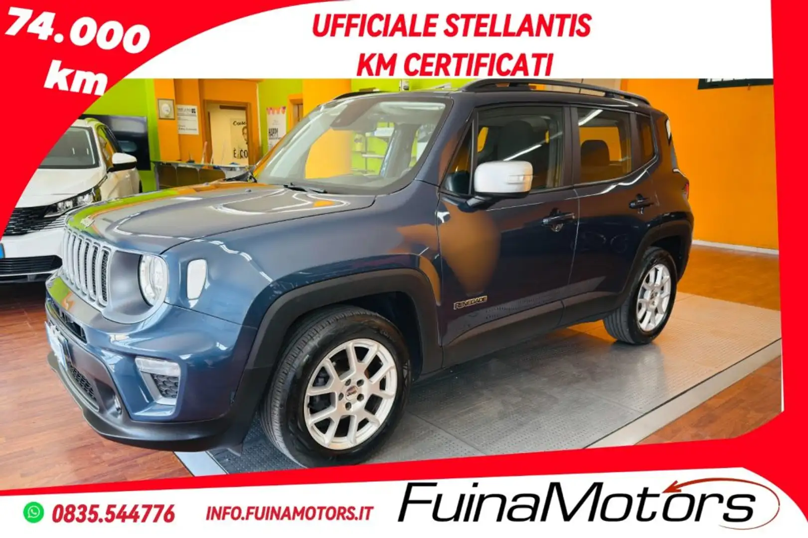 Jeep Renegade 1.6 Mjt 130 CV Limited Blauw - 1