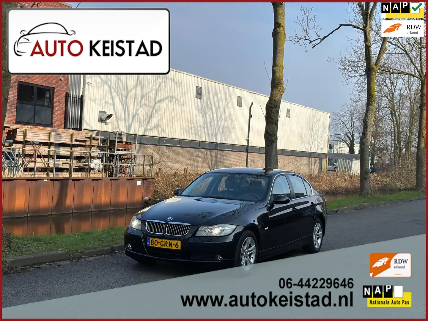 BMW 318 3-serie 318i 6-BAK NAVIGATIE/XENON/CLIMA! SUPER ST Nero - 1