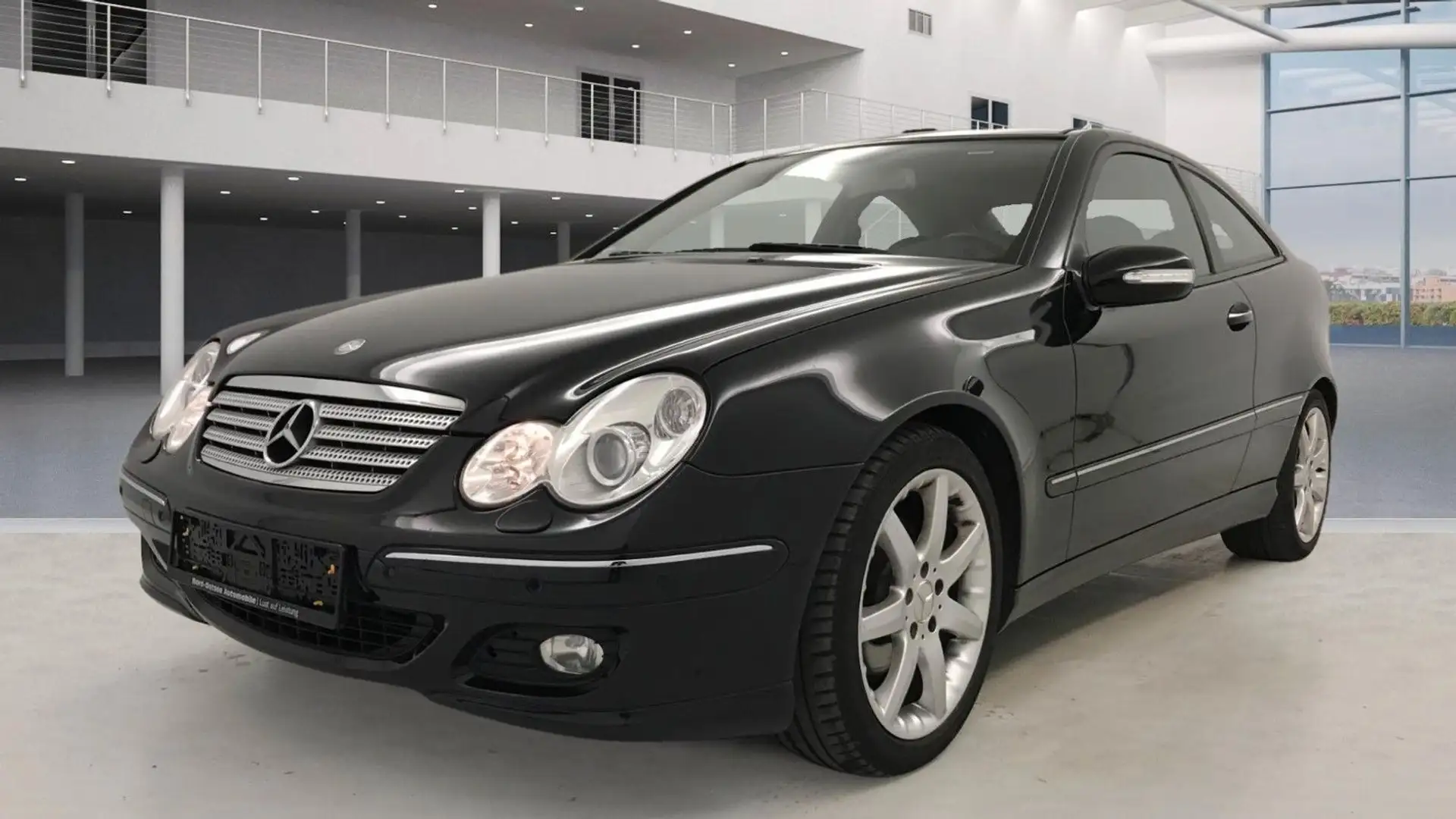 Mercedes-Benz C 200 K. Sportcoupe/Evolution/Panorama/1.Hand Schwarz - 2