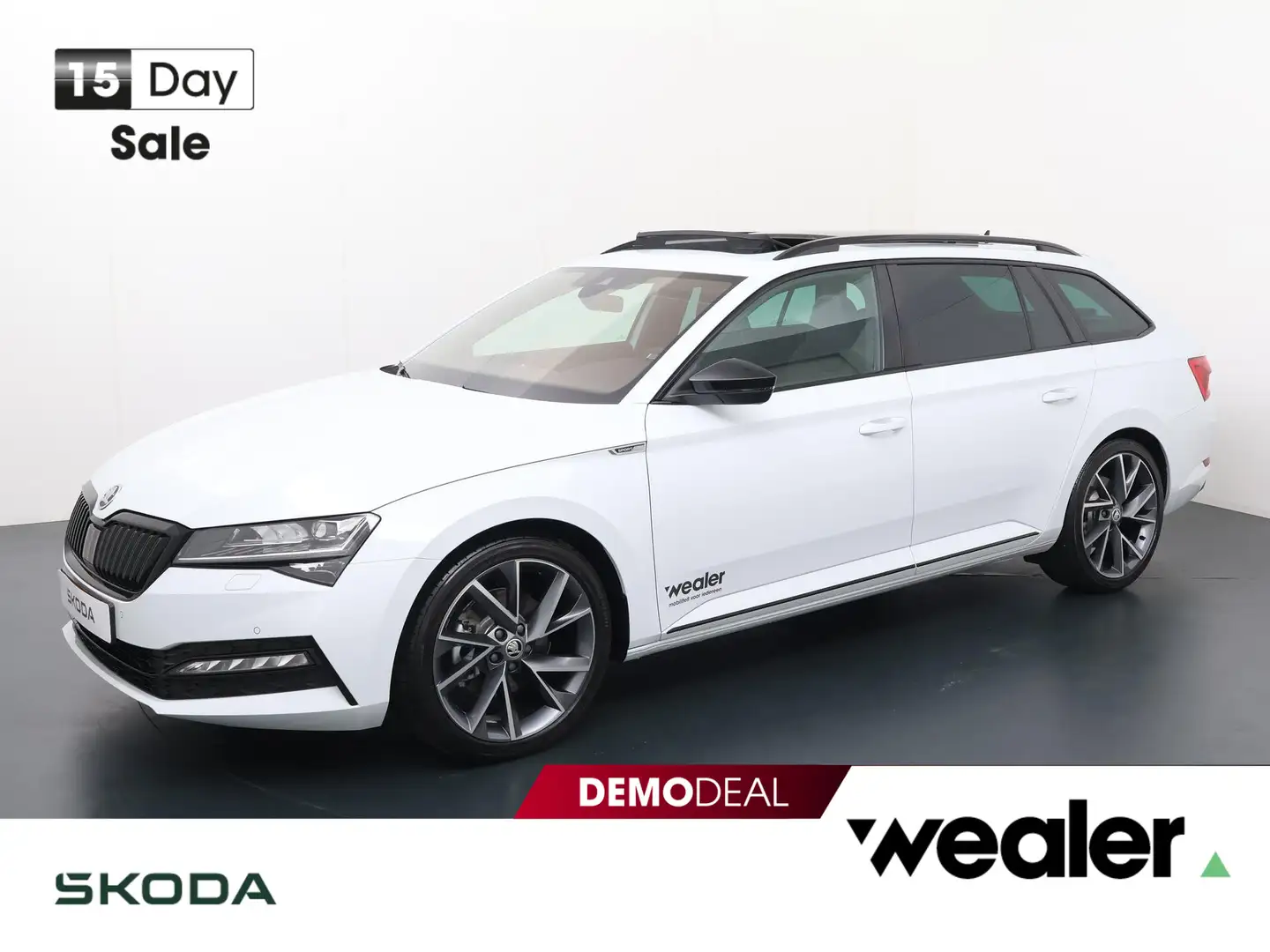 Skoda Superb Combi Sportline Business Edition 1.5 TSI 150 pk DS Blanc - 1