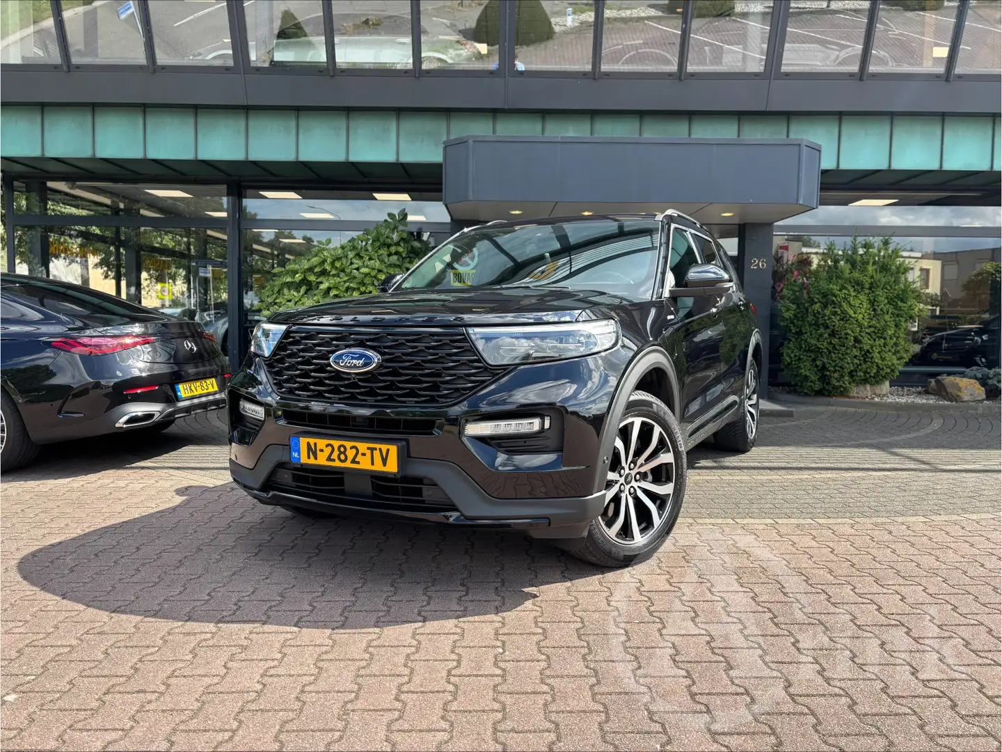 Ford Explorer 3.0 V6 EcoBoost PHEV ST-Line 7-zits, Trekhaak, Pan Negro - 2