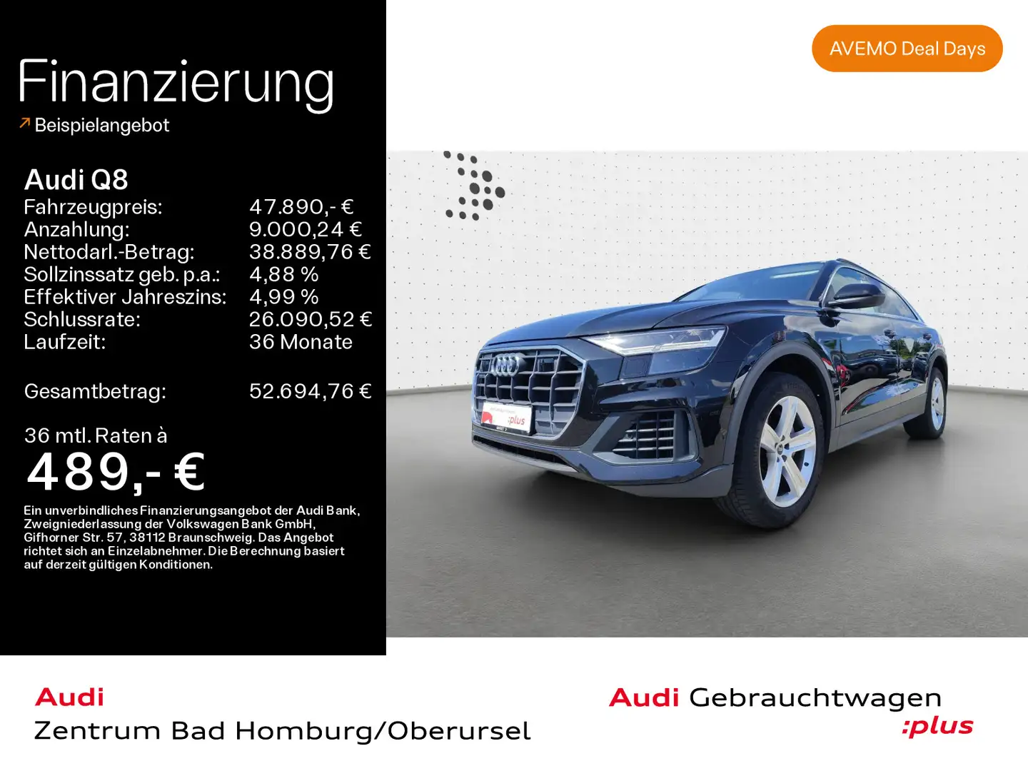 Audi Q8 55 TFSI quattro*Navi*LED*Alu*PDC*Virtual Cock Negru - 1