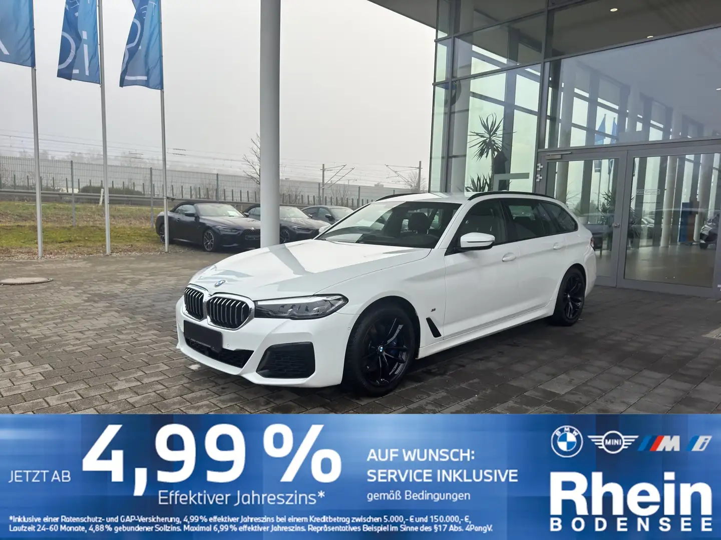 BMW 530 i xDrive Touring M Sport AHK H&K ACC LH Weiß - 1