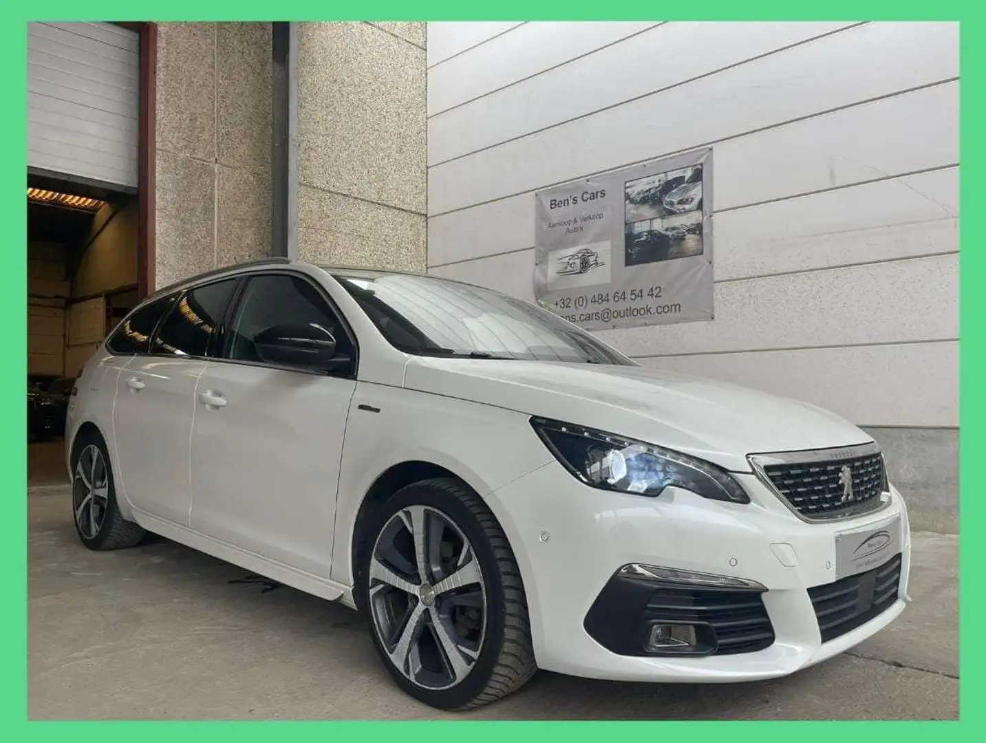 Peugeot 308 SSW 1.2 GT-LINE Automaat *Leder/GPS/Pano.Dak* Blanc - 1