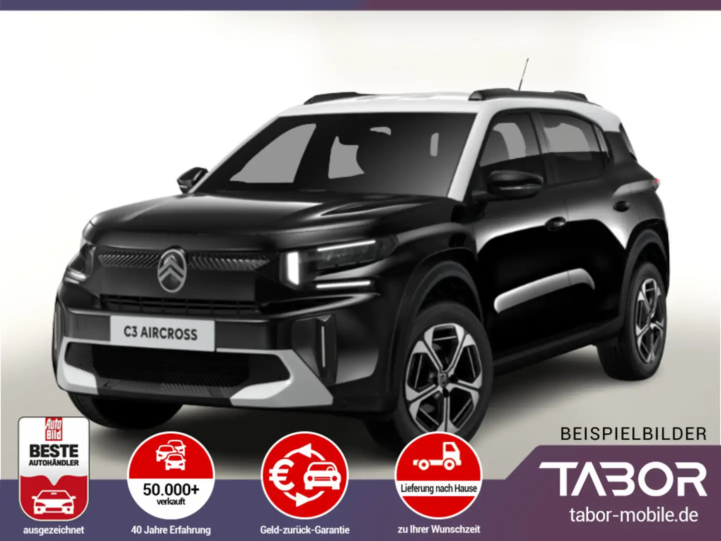 Citroen C3 Aircross FACELIFT MHEV 136 eDSC6 MAX HUD Nav Schwarz - 1