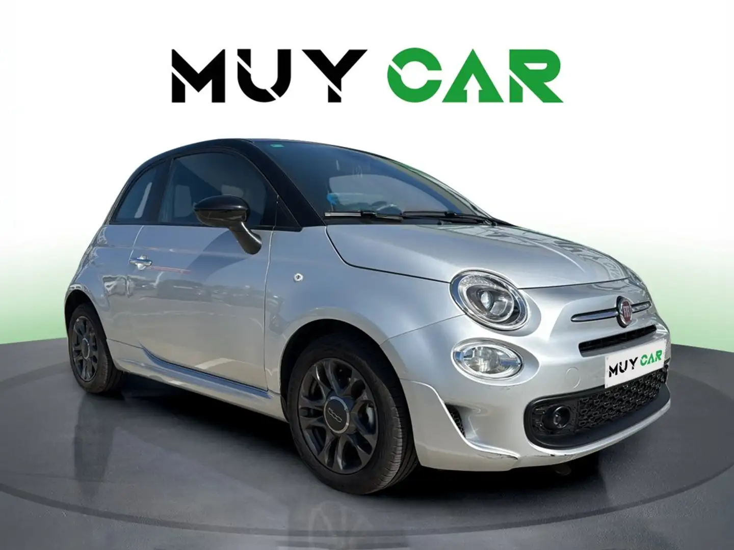 Fiat 500 1.0 Hybrid Cult 52kW Gris - 1