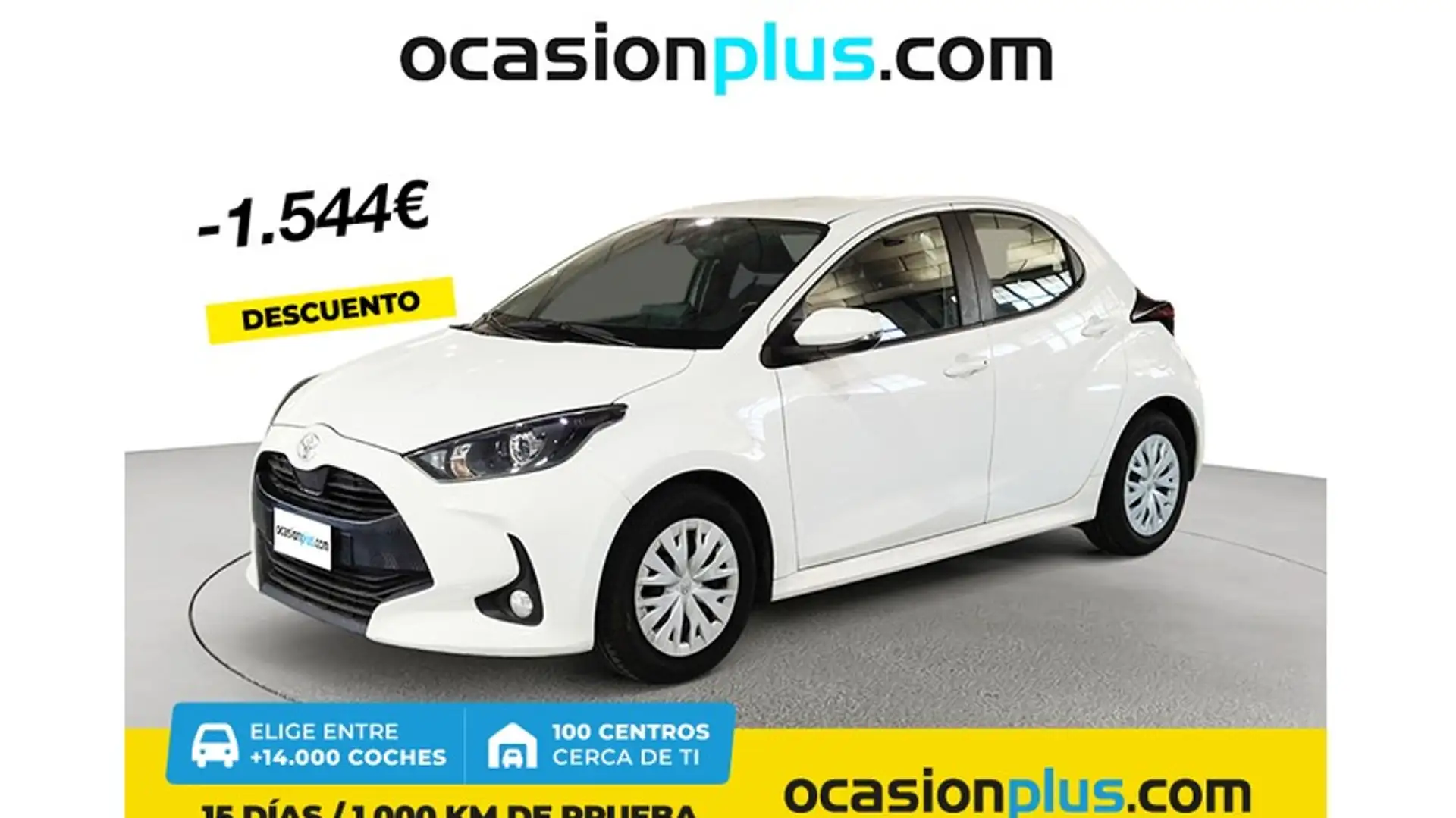 Toyota Yaris 1.0 Active Blanc - 1